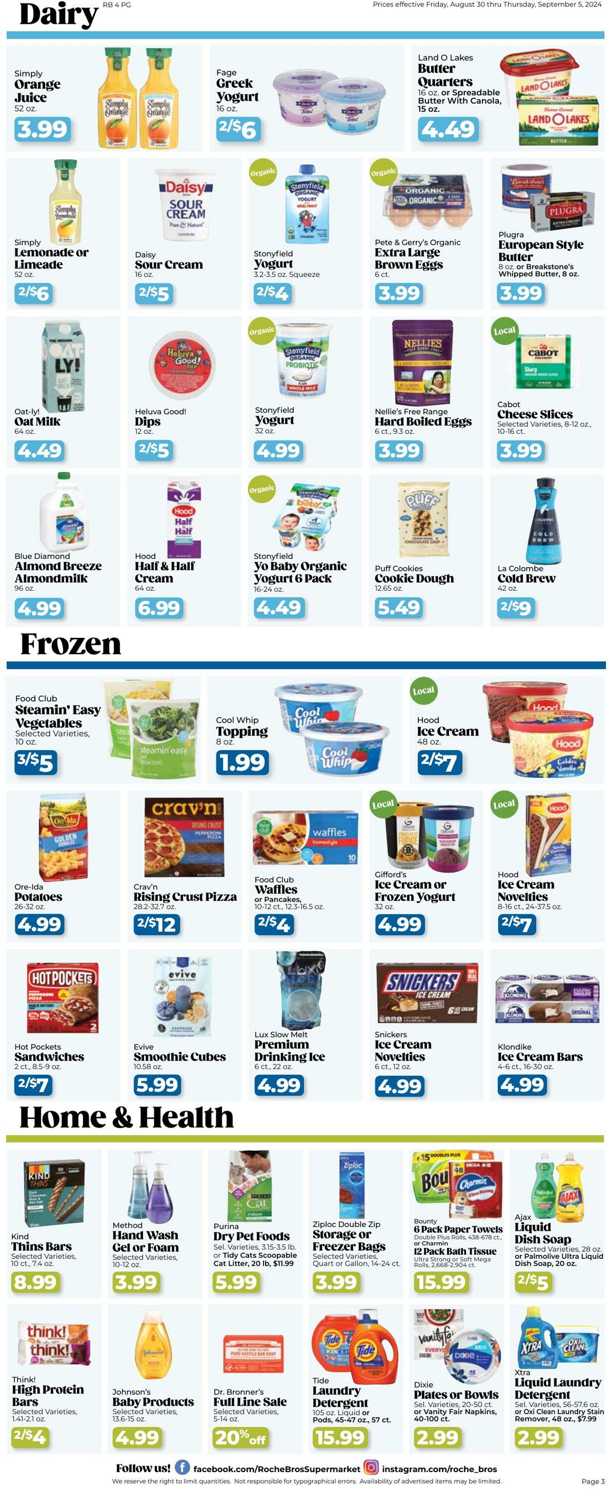 Weekly ad Roche Bros 08/30/2024 - 09/05/2024