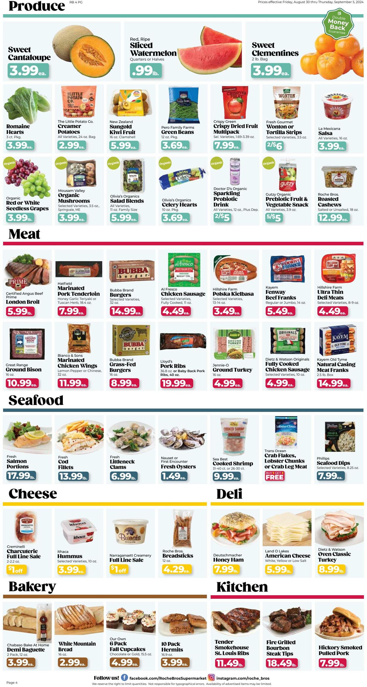 Weekly ad Roche Bros 08/30/2024 - 09/05/2024