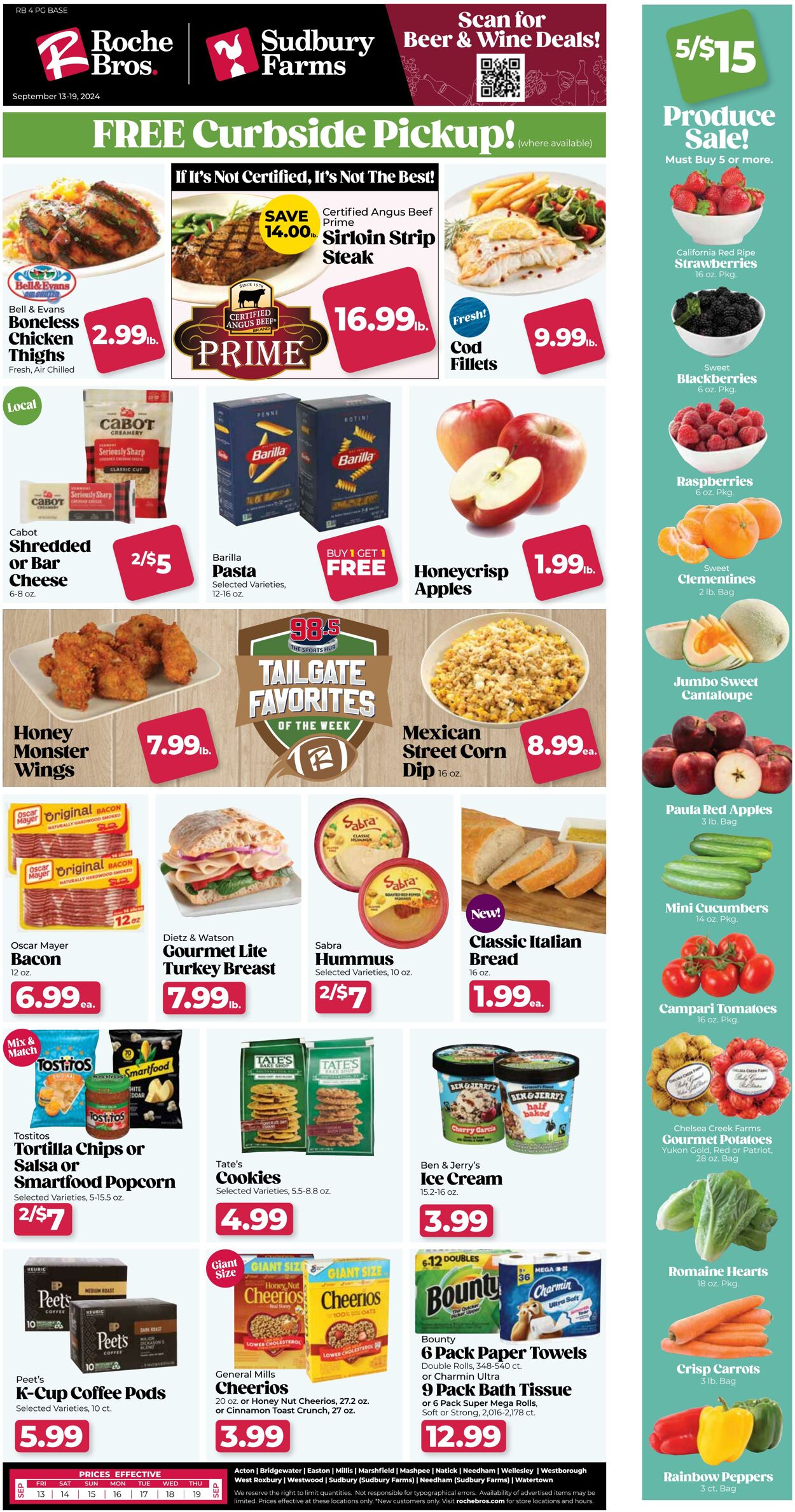 Weekly ad Roche Bros 09/13/2024 - 09/19/2024