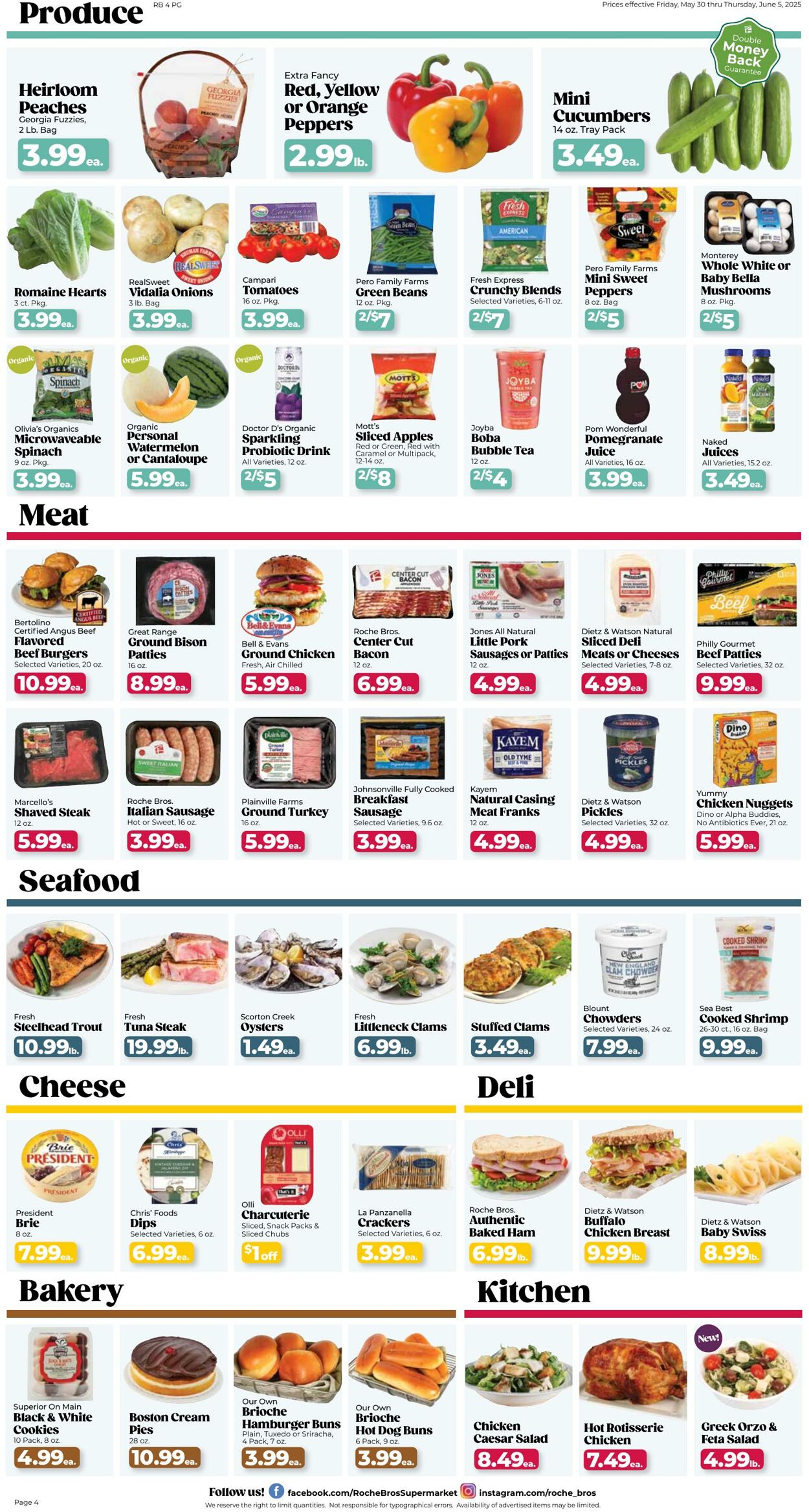 Weekly ad Roche Bros 05/30/2025 - 06/05/2025