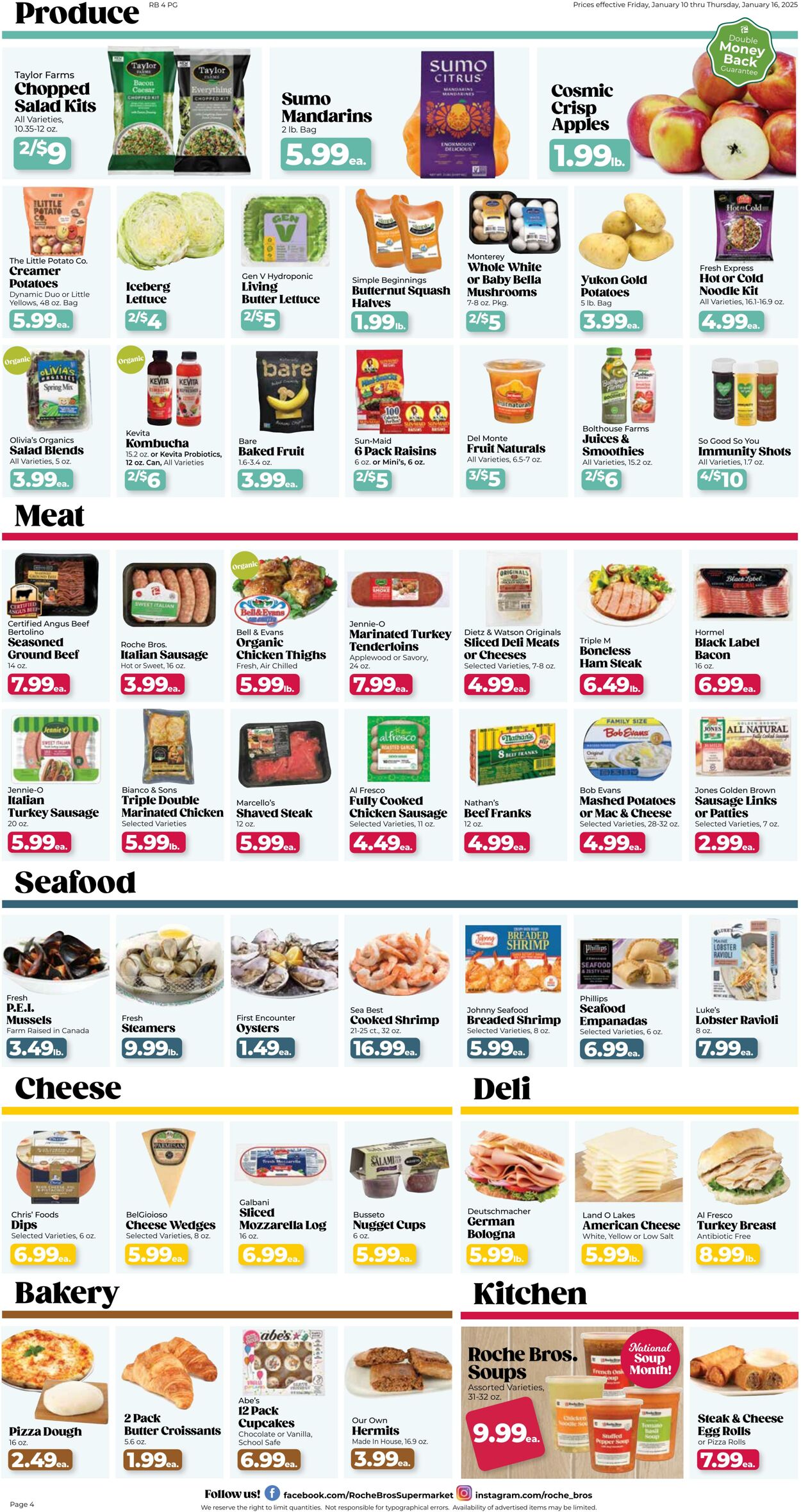 Weekly ad Roche Bros 01/10/2025 - 01/16/2025