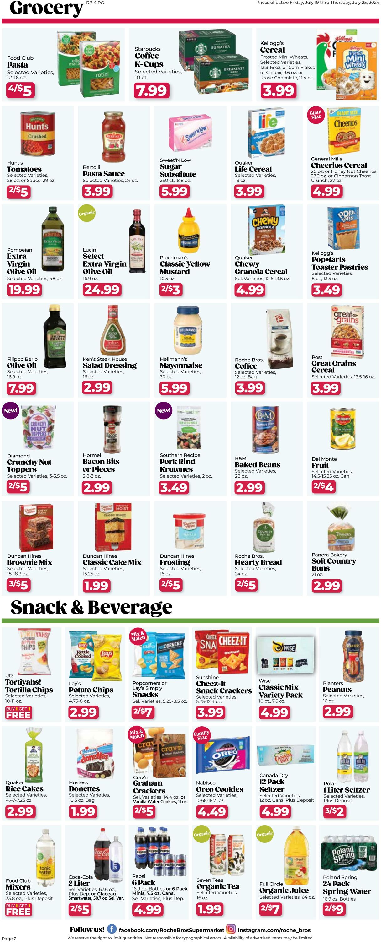 Weekly ad Roche Bros 07/12/2024 - 07/18/2024