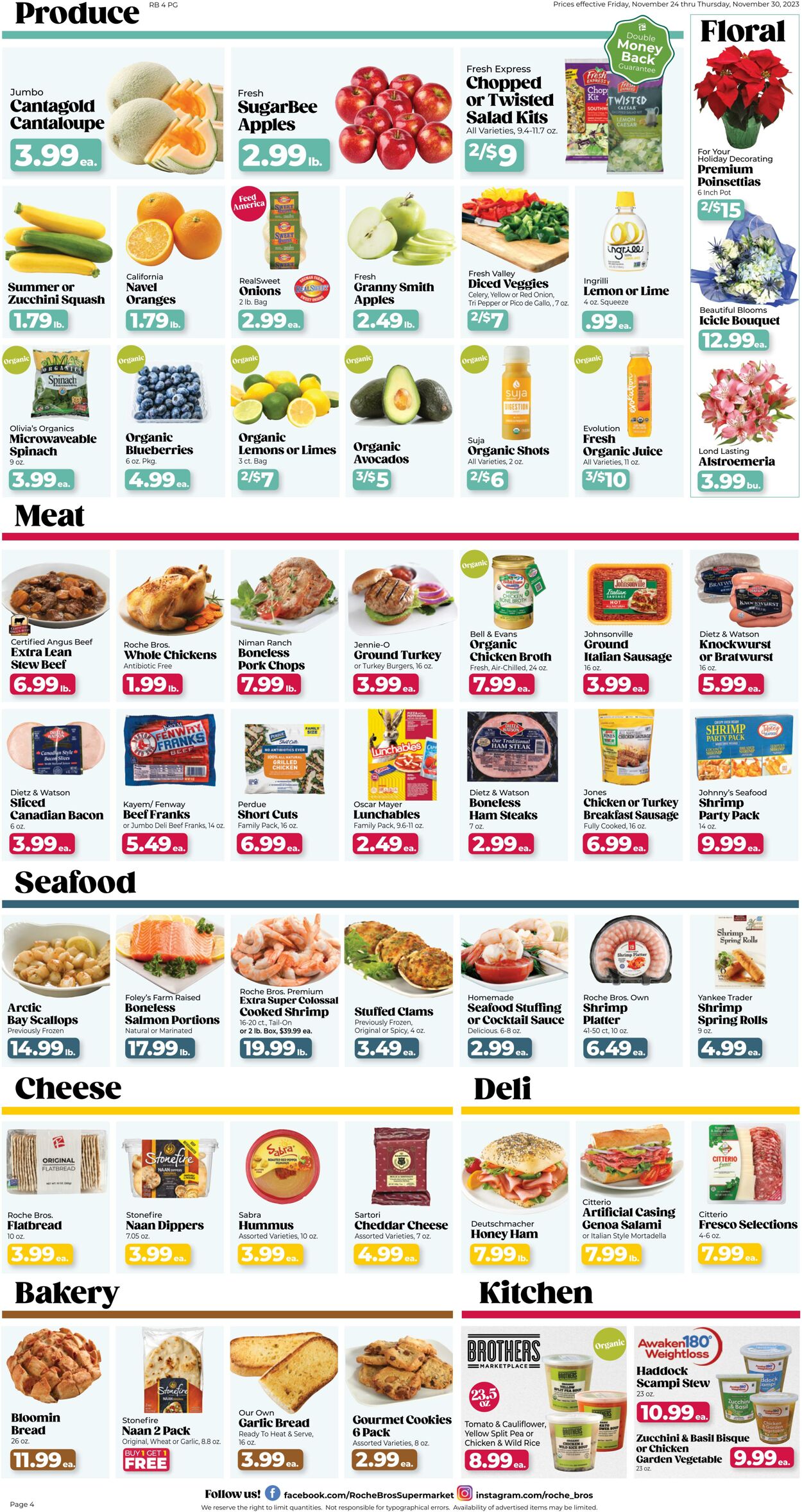 Weekly ad Roche Bros 11/24/2023 - 11/30/2023
