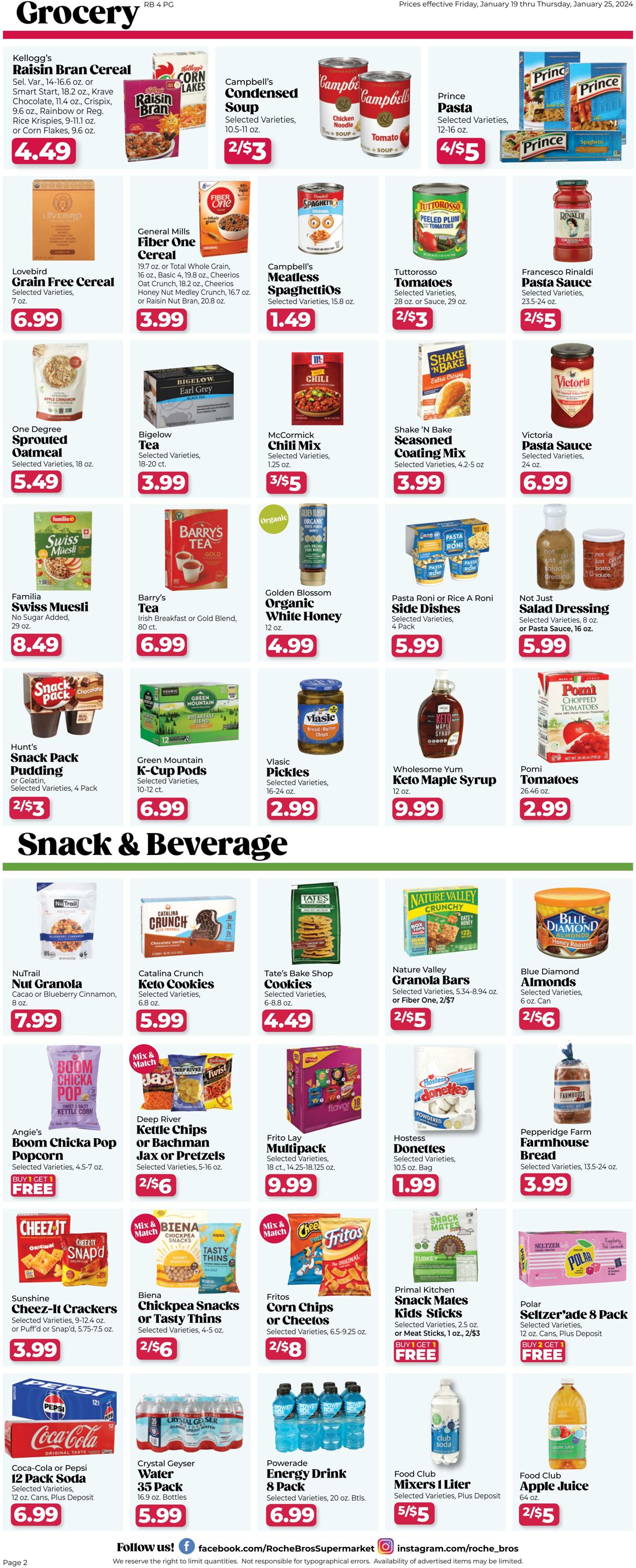 Weekly ad Roche Bros 01/19/2024 - 01/25/2024