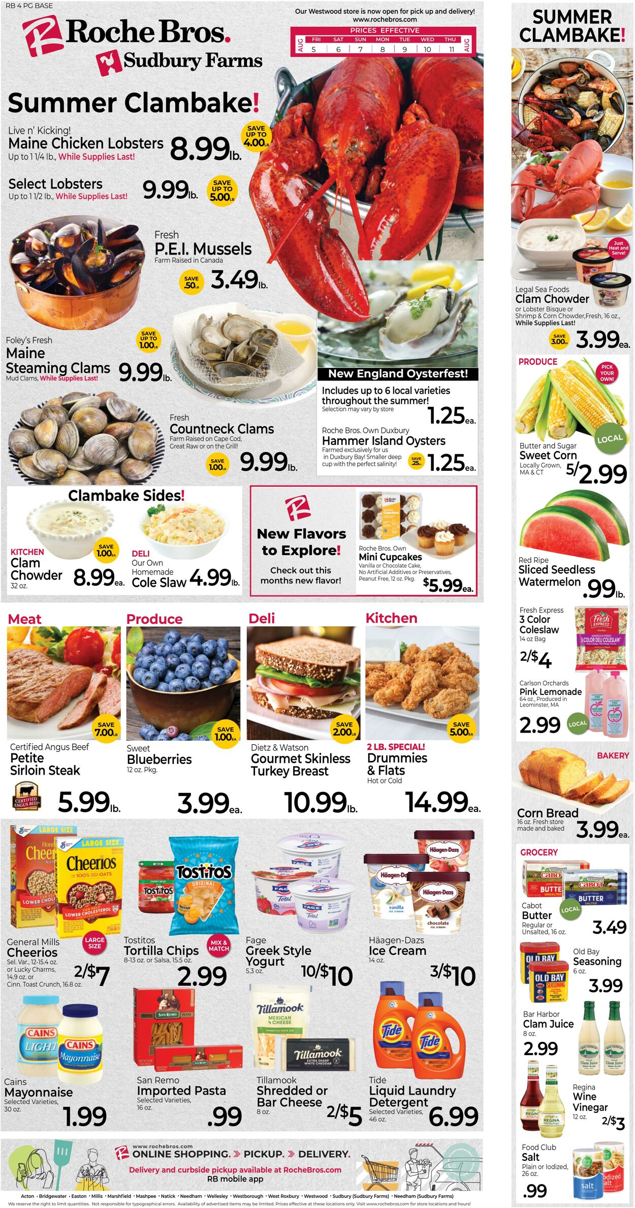 Weekly ad Roche Bros 08/05/2022 - 08/11/2022