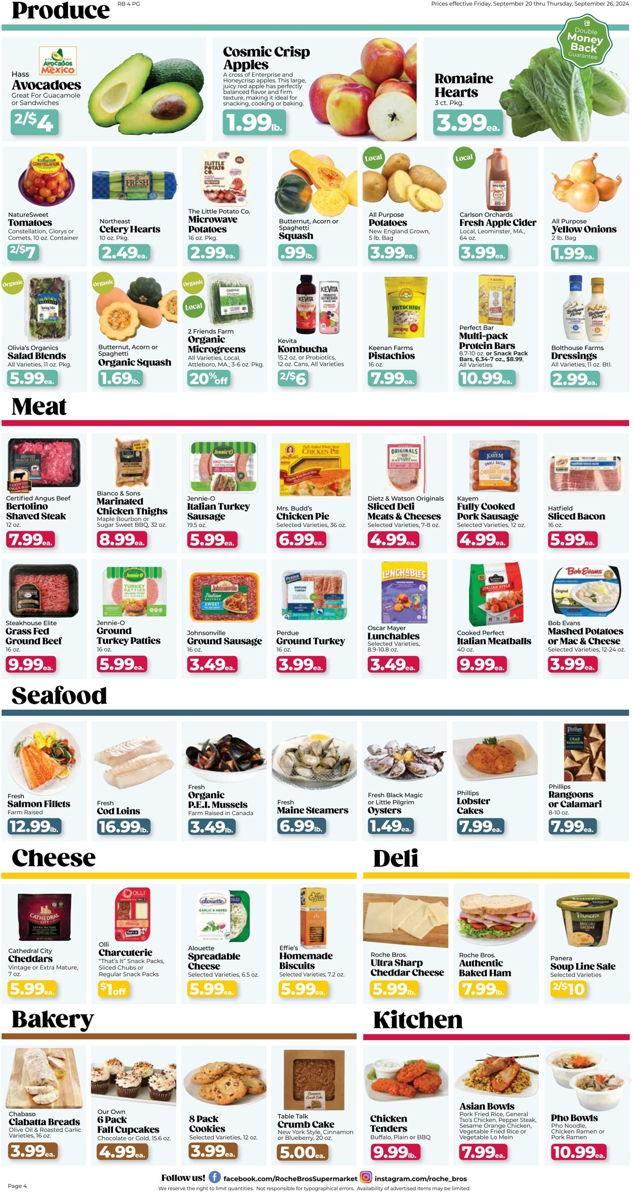 Weekly ad Roche Bros 09/20/2024 - 09/26/2024