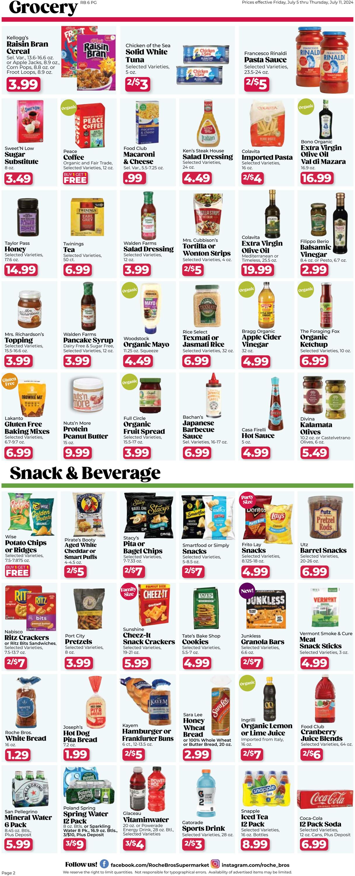 Weekly ad Roche Bros 07/05/2024 - 07/11/2024