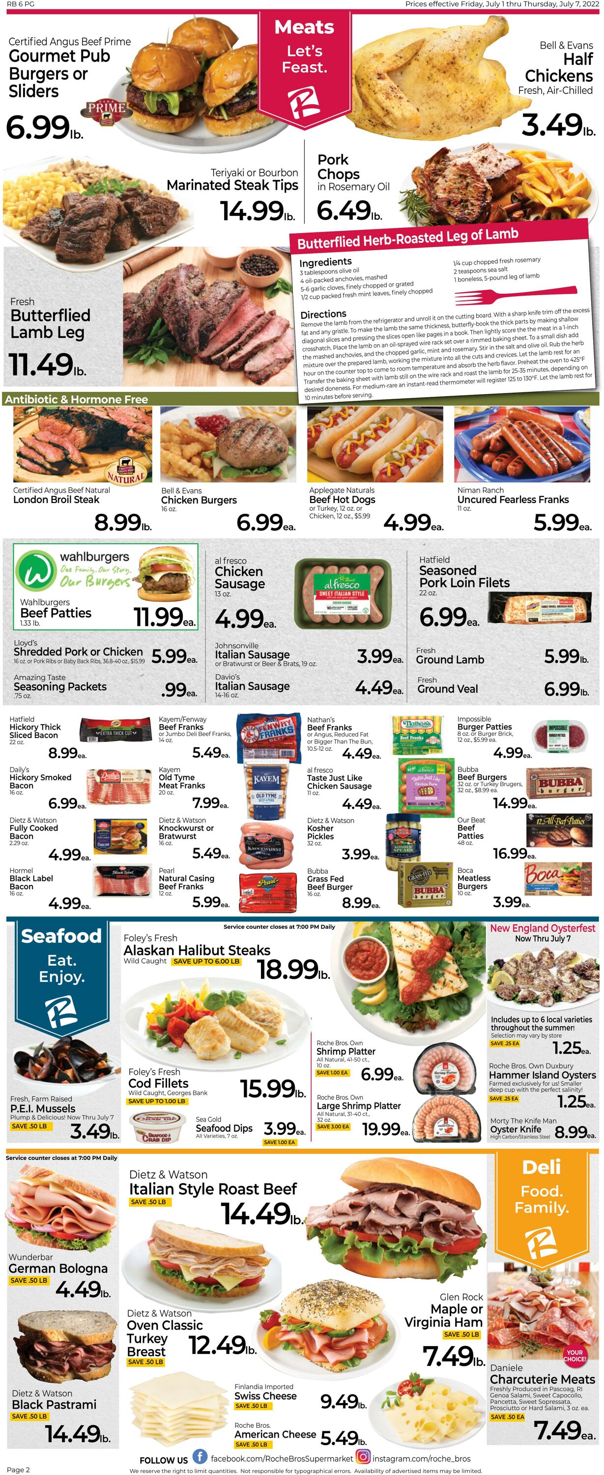 Weekly ad Roche Bros 07/01/2022 - 07/07/2022