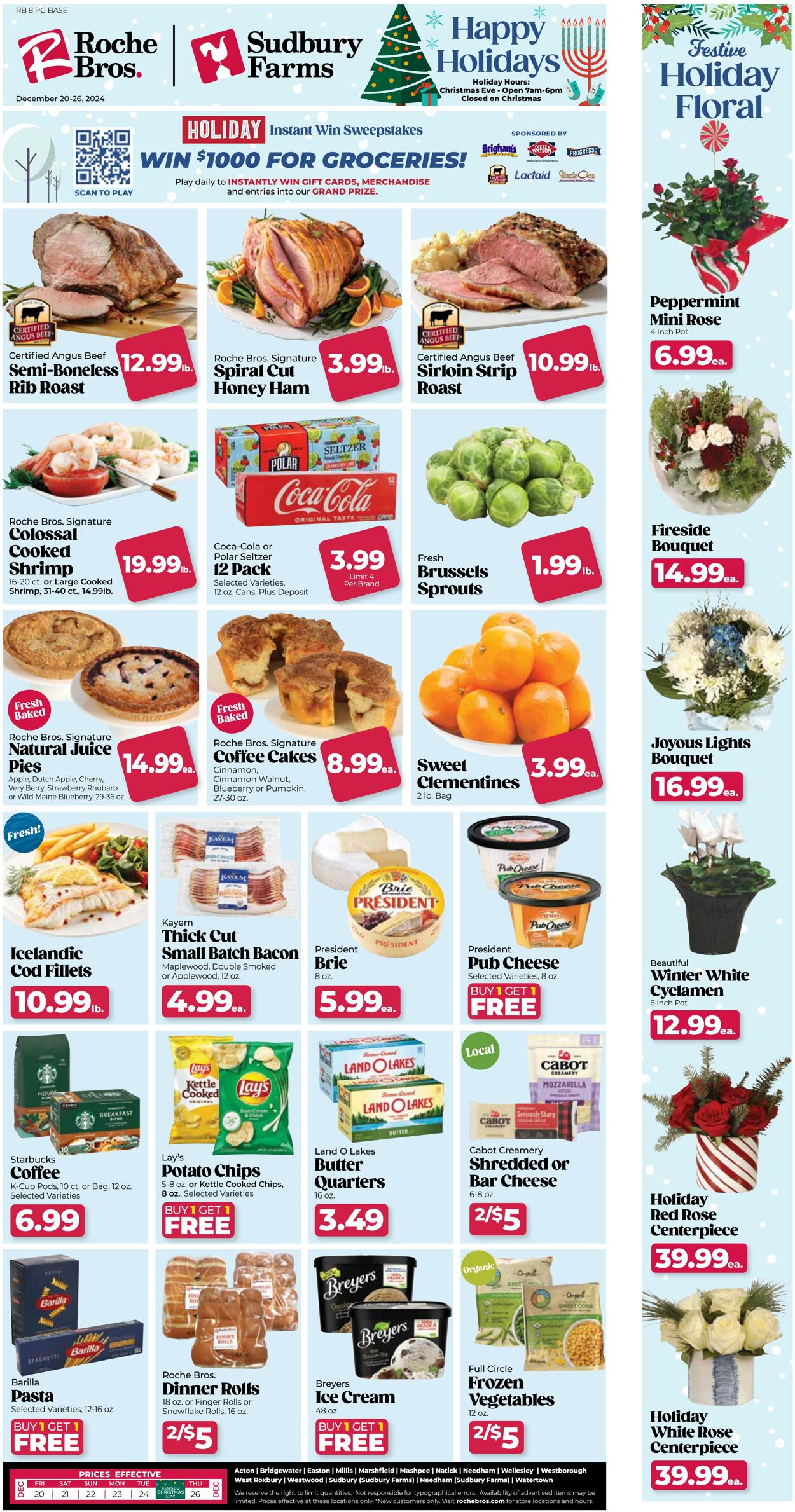 Weekly ad Roche Bros 12/20/2024 - 12/26/2024