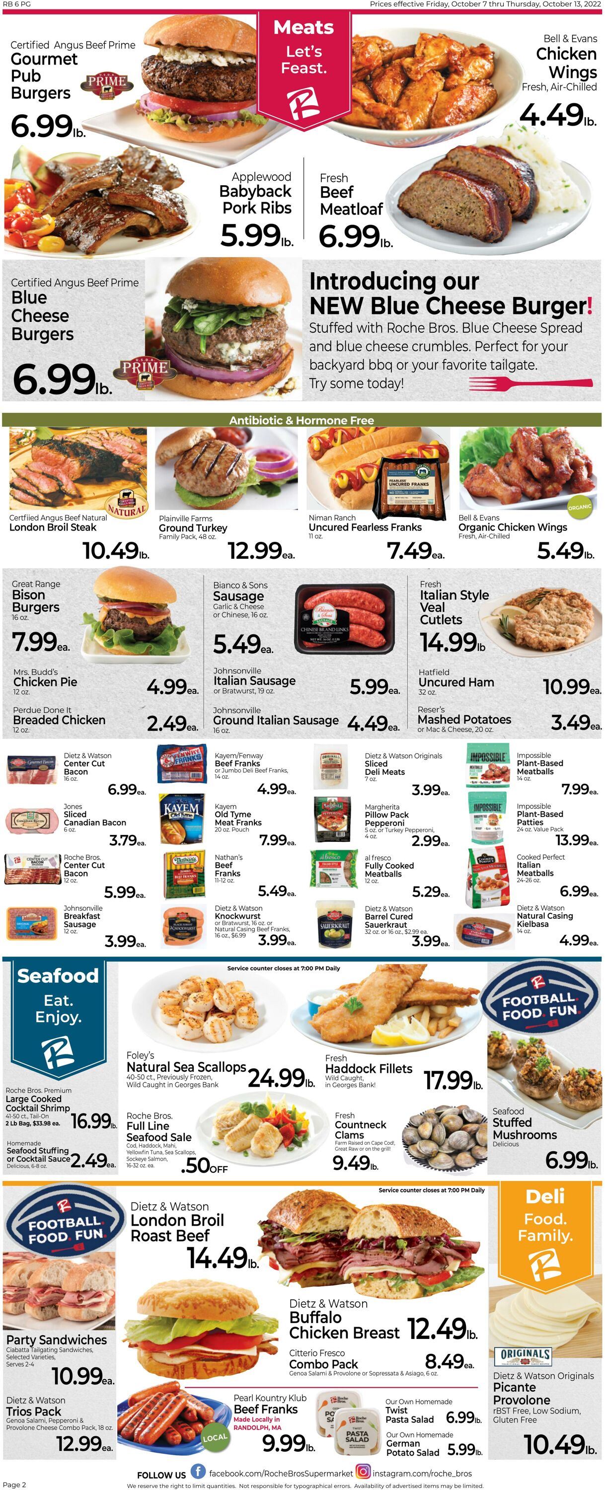 Weekly ad Roche Bros 10/07/2022 - 10/13/2022