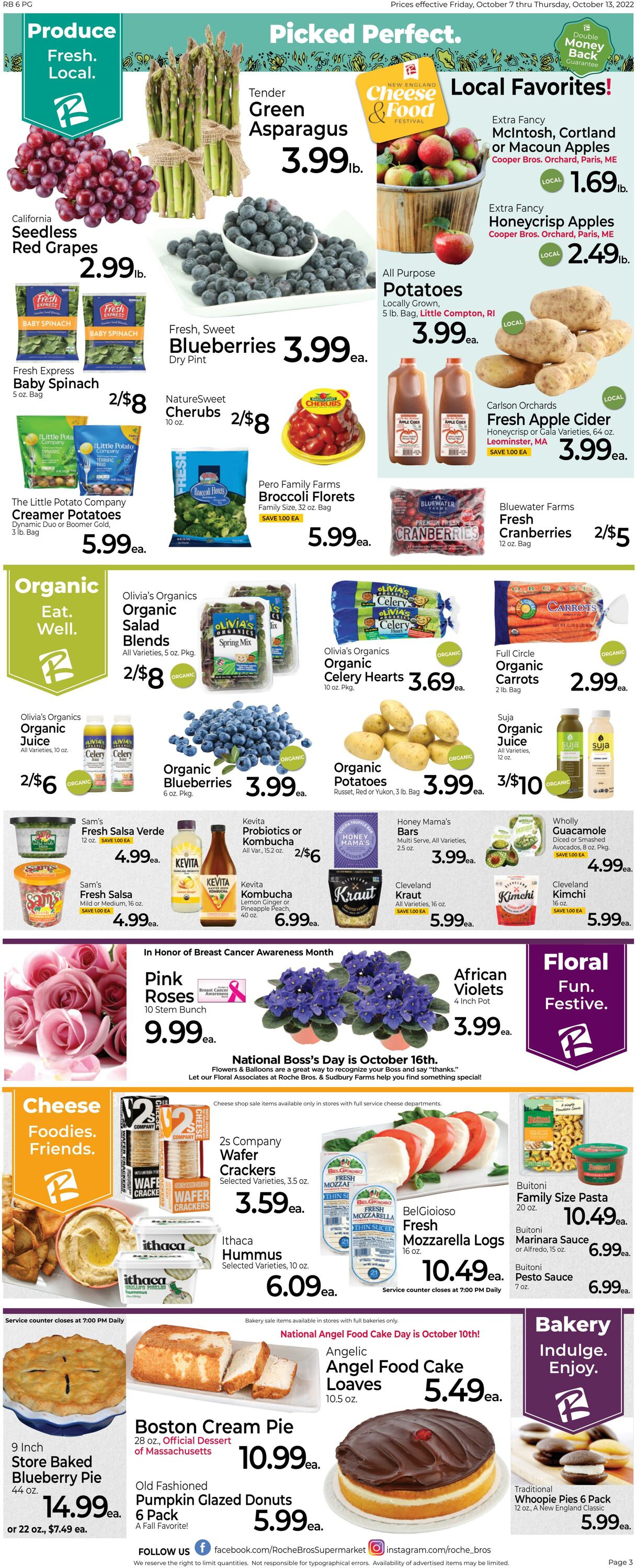 Weekly ad Roche Bros 10/07/2022 - 10/13/2022