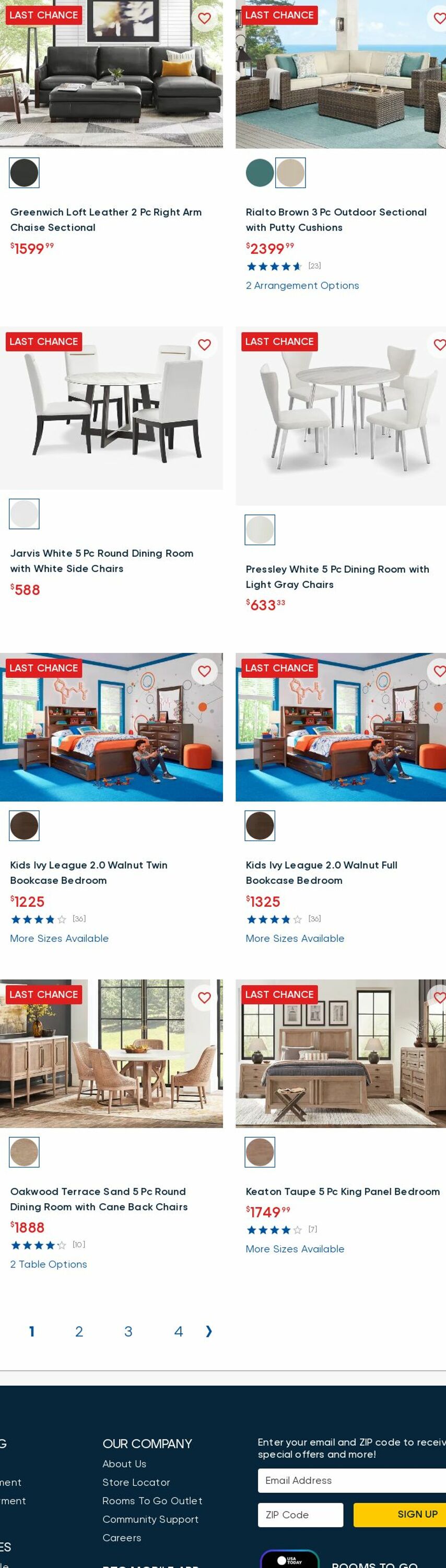 Weekly ad Rooms To Go 07/01/2025 - 07/16/2025