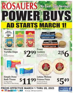 Weekly ad Rosauers 03/01/2023 - 03/28/2023