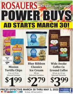 Weekly ad Rosauers 03/30/2022-05/03/2022