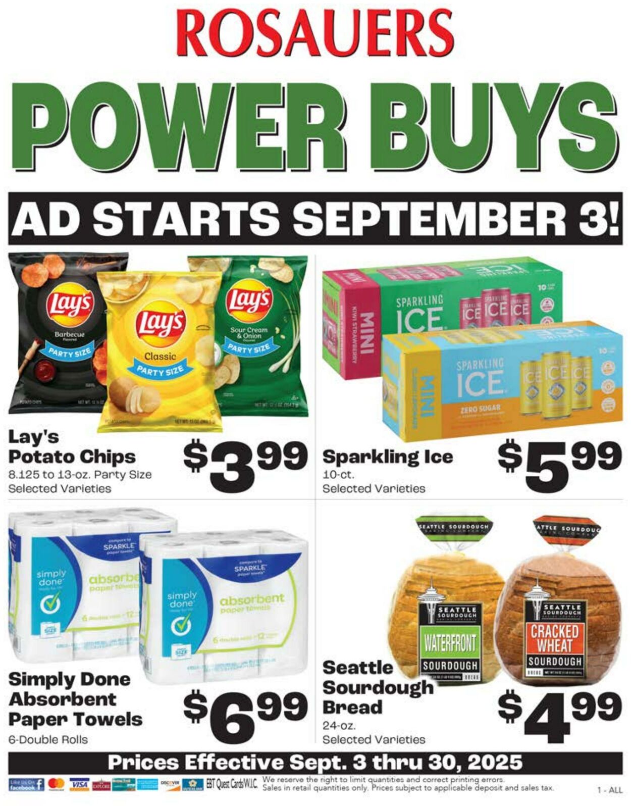 Weekly ad Rosauers 09/01/2025 - 09/30/2025
