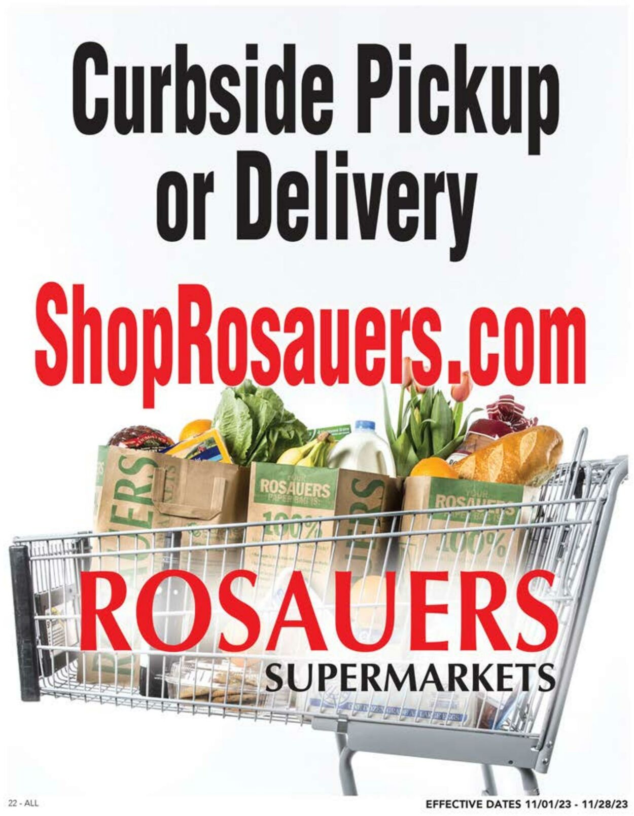 Weekly ad Rosauers 11/01/2023 - 11/30/2023