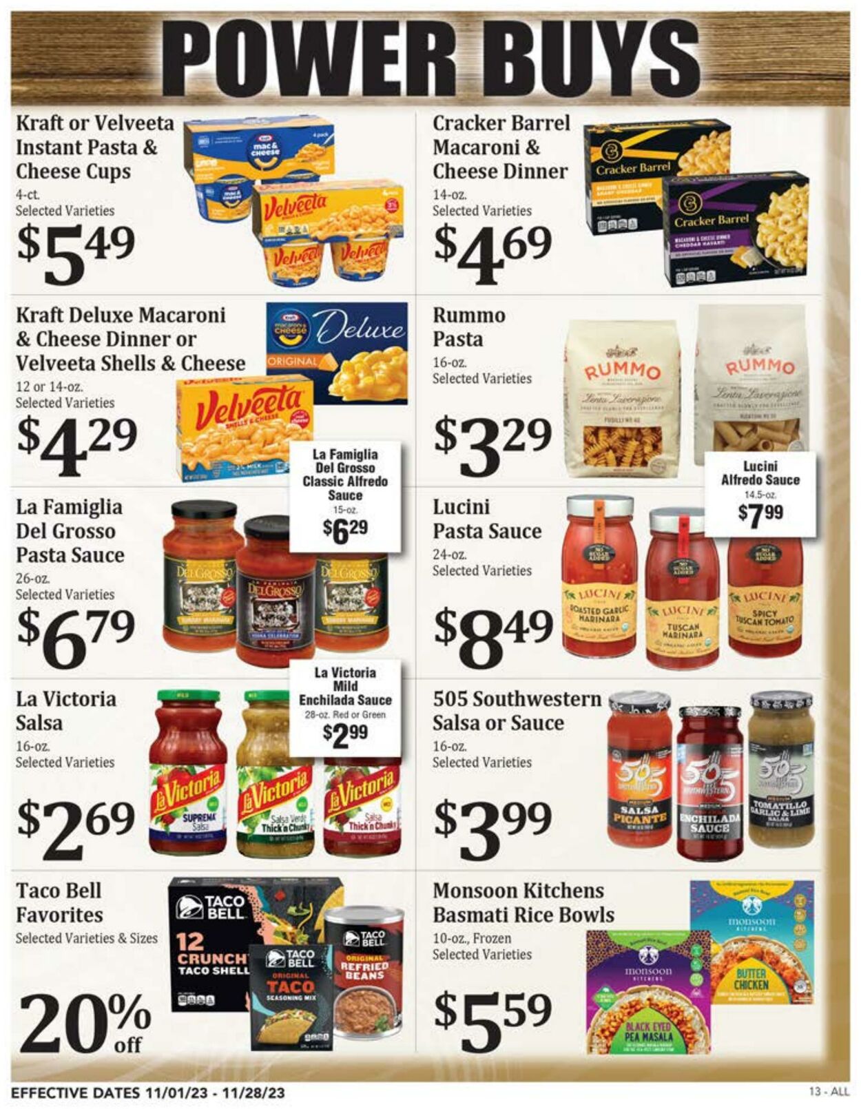 Weekly ad Rosauers 11/01/2023 - 11/30/2023