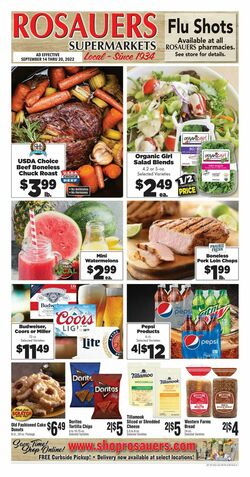Weekly ad Rosauers 09/14/2022-09/20/2022
