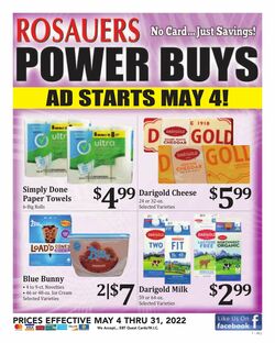 Weekly ad Rosauers 05/04/2022-05/31/2022