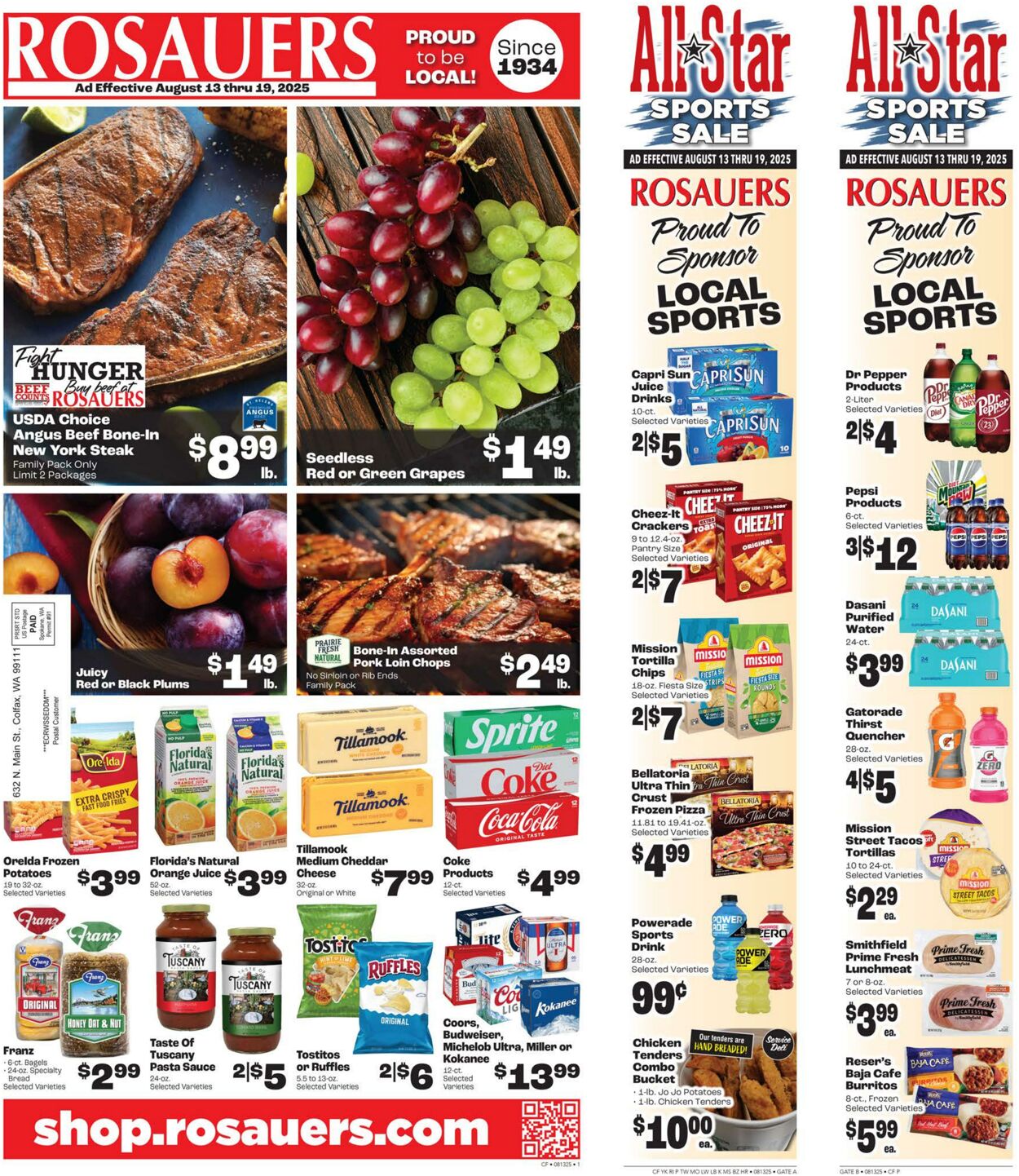 Weekly ad Rosauers 08/13/2025 - 08/19/2025