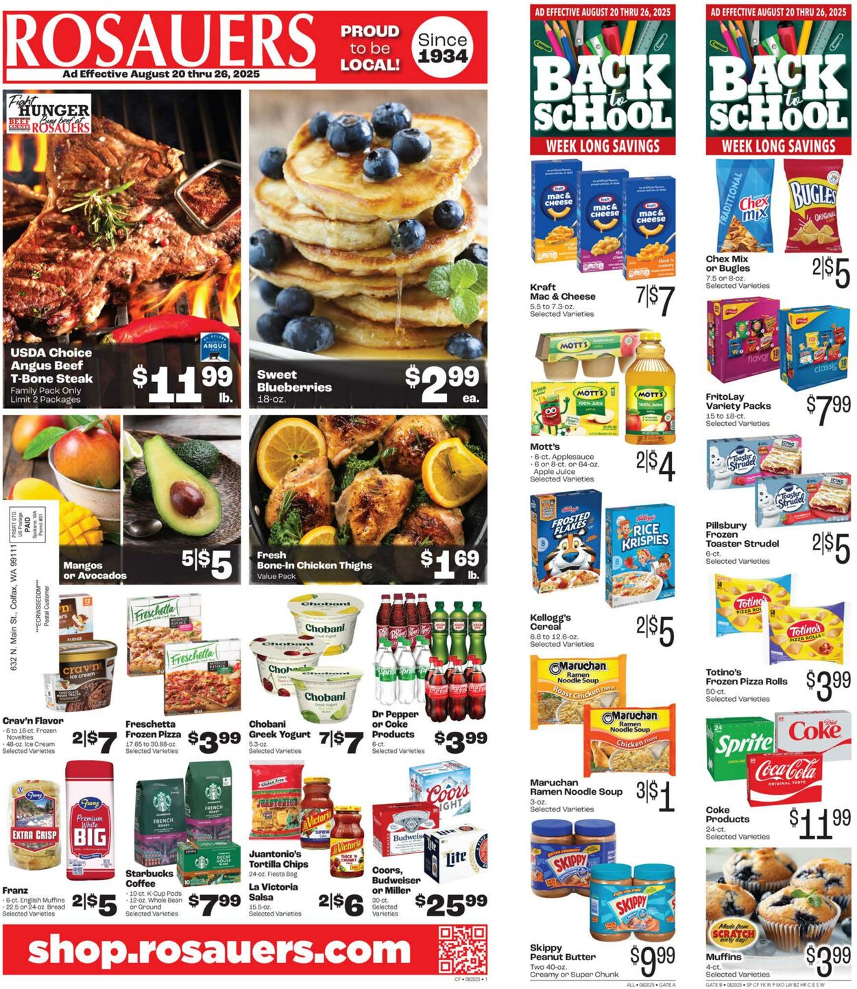 Weekly ad Rosauers 08/20/2025 - 08/26/2025