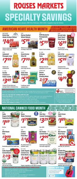 Weekly ad Rouses 01/29/2025 - 02/26/2025