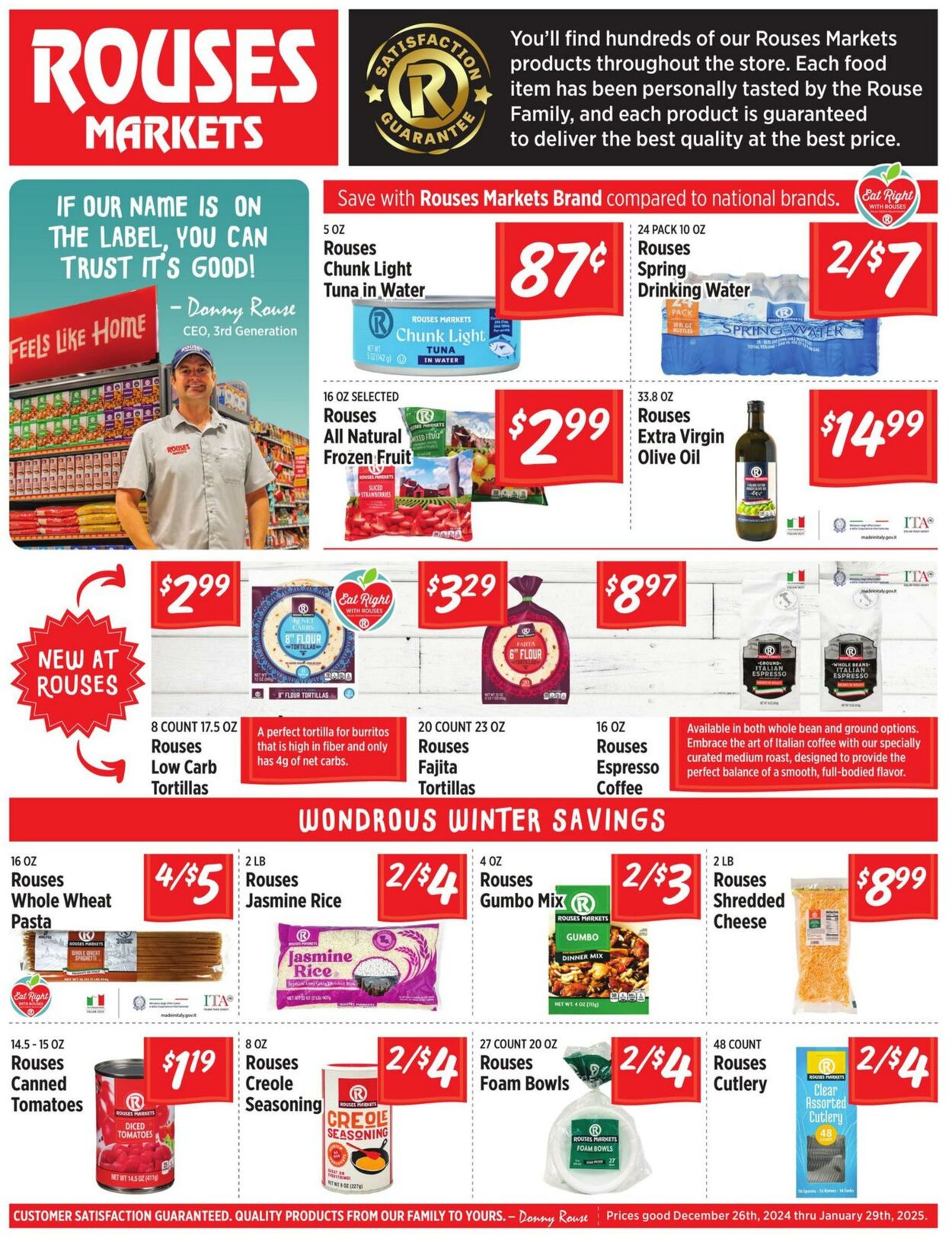 Weekly ad Rouses 12/26/2024 - 01/29/2025