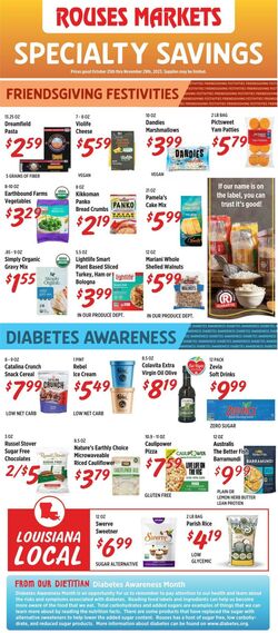 Weekly ad Rouses 10/25/2023 - 11/29/2023