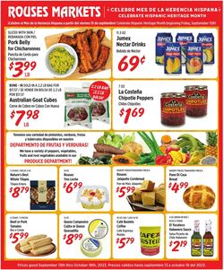 Weekly ad Rouses 09/13/2023 - 10/18/2023