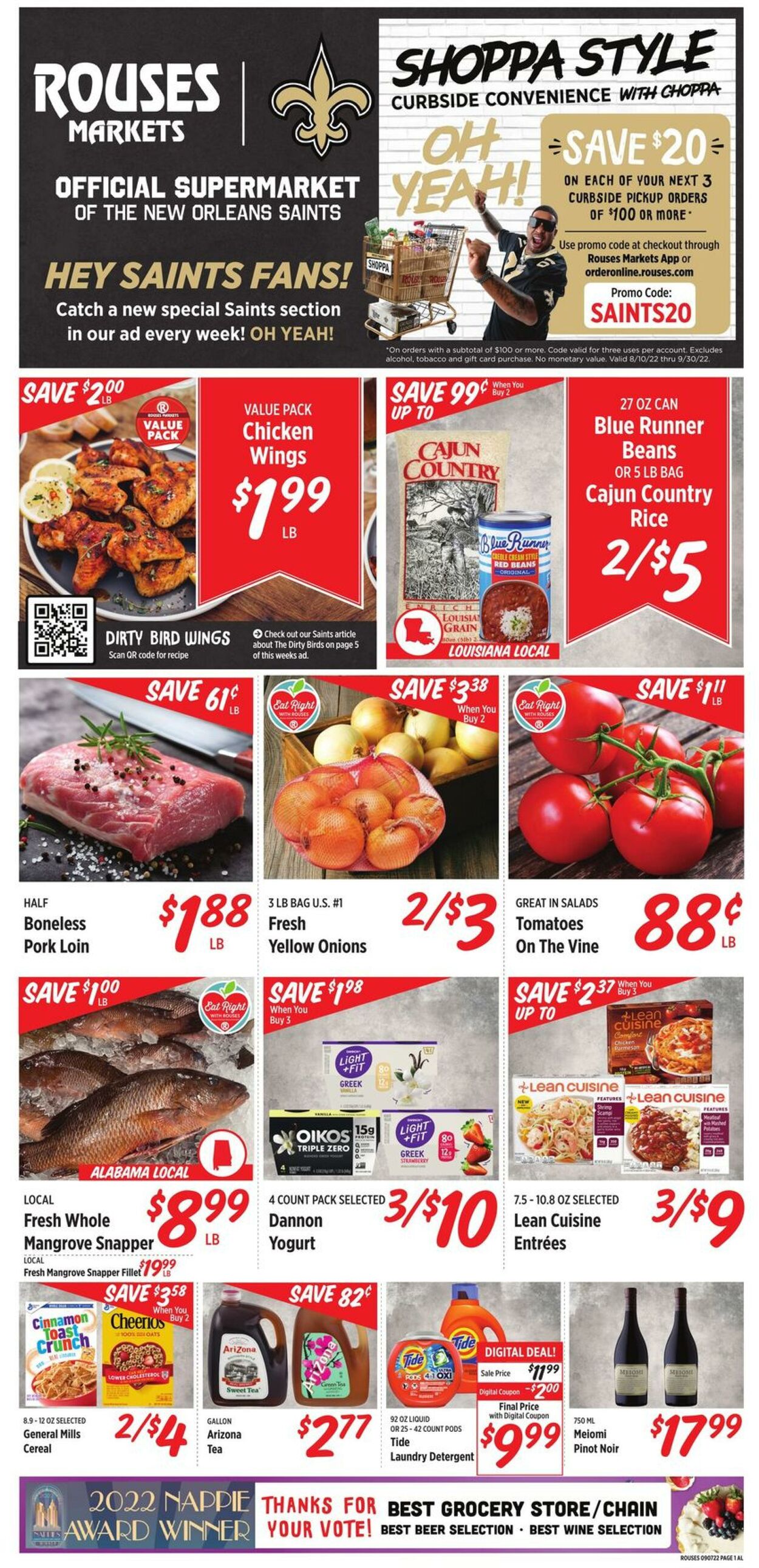 Weekly ad Rouses 09/07/2022 - 09/14/2022