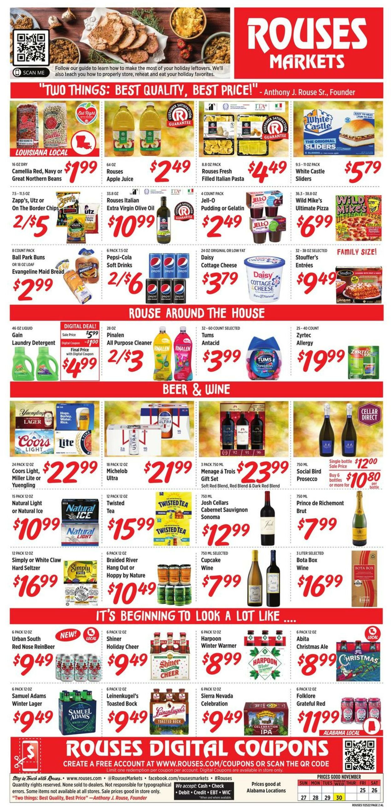 Weekly ad Rouses 11/25/2022 - 11/30/2022