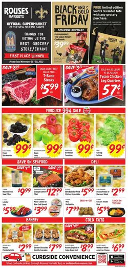 Weekly ad Rouses 11/25/2022-11/30/2022