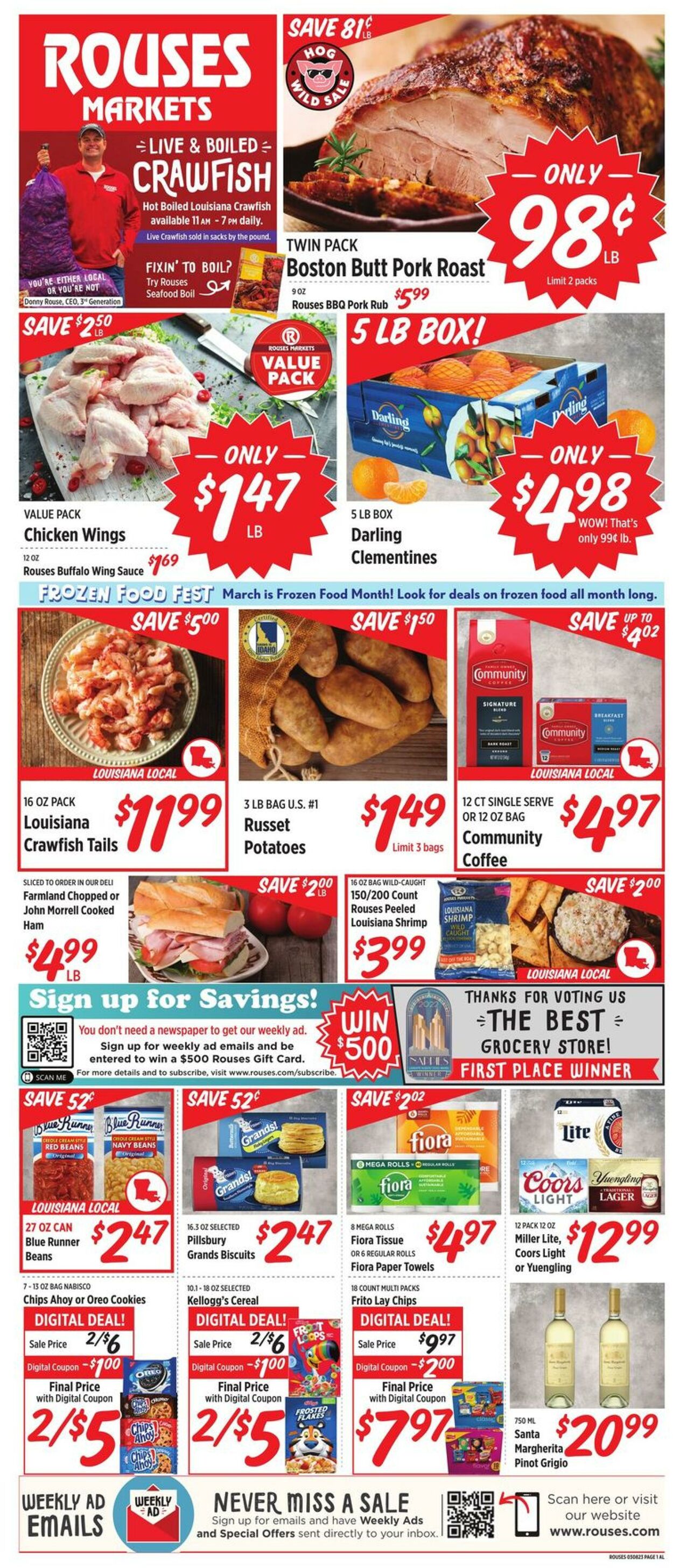 Weekly ad Rouses 03/08/2023 - 03/15/2023