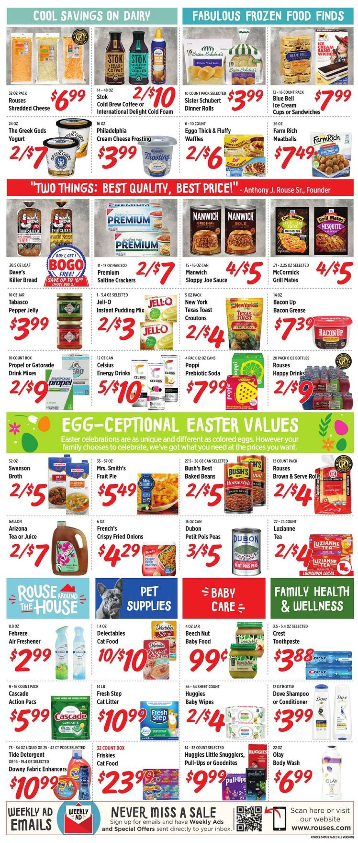 Weekly ad Rouses 04/01/2026 - 04/08/2026