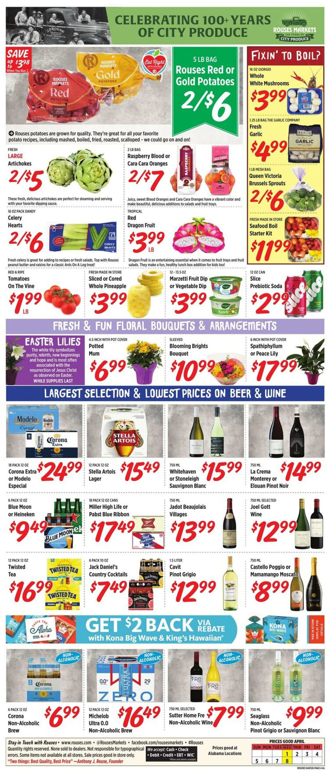 Weekly ad Rouses 04/01/2026 - 04/08/2026