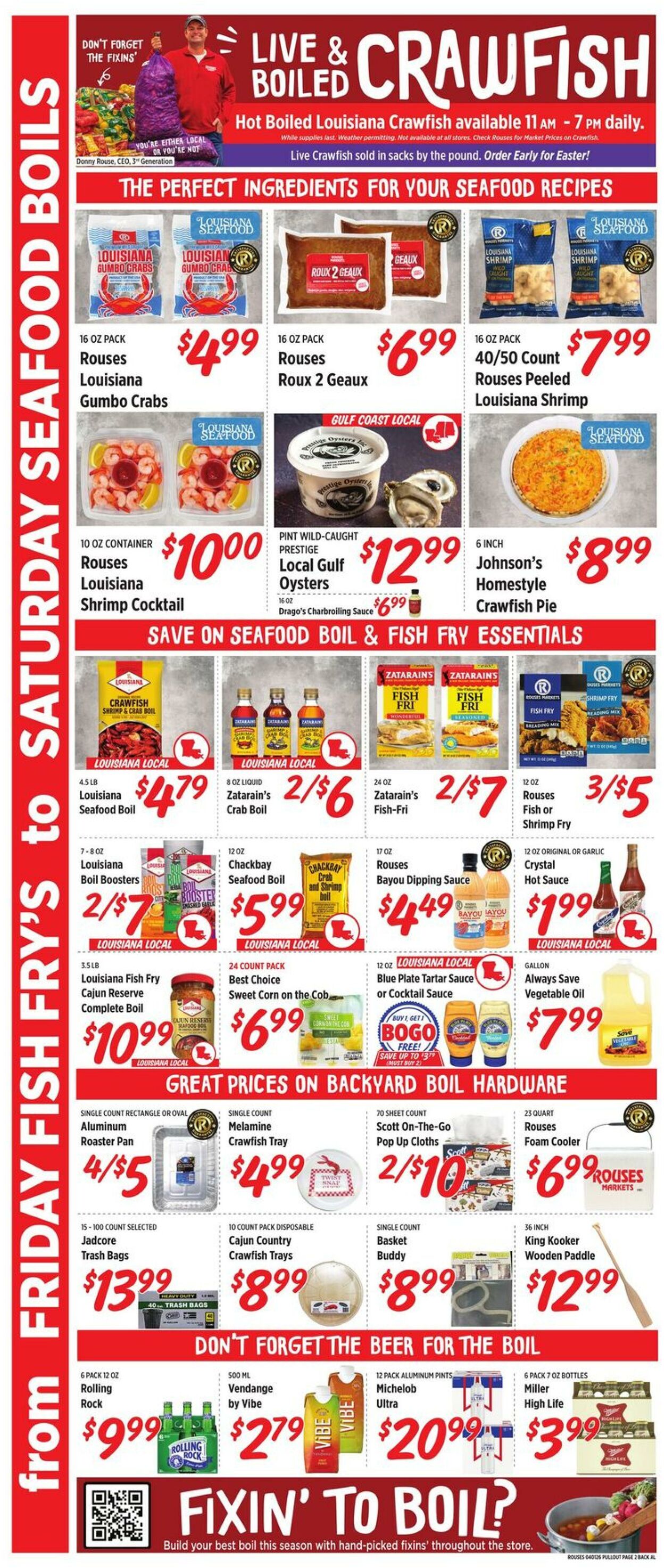 Weekly ad Rouses 04/01/2026 - 04/08/2026