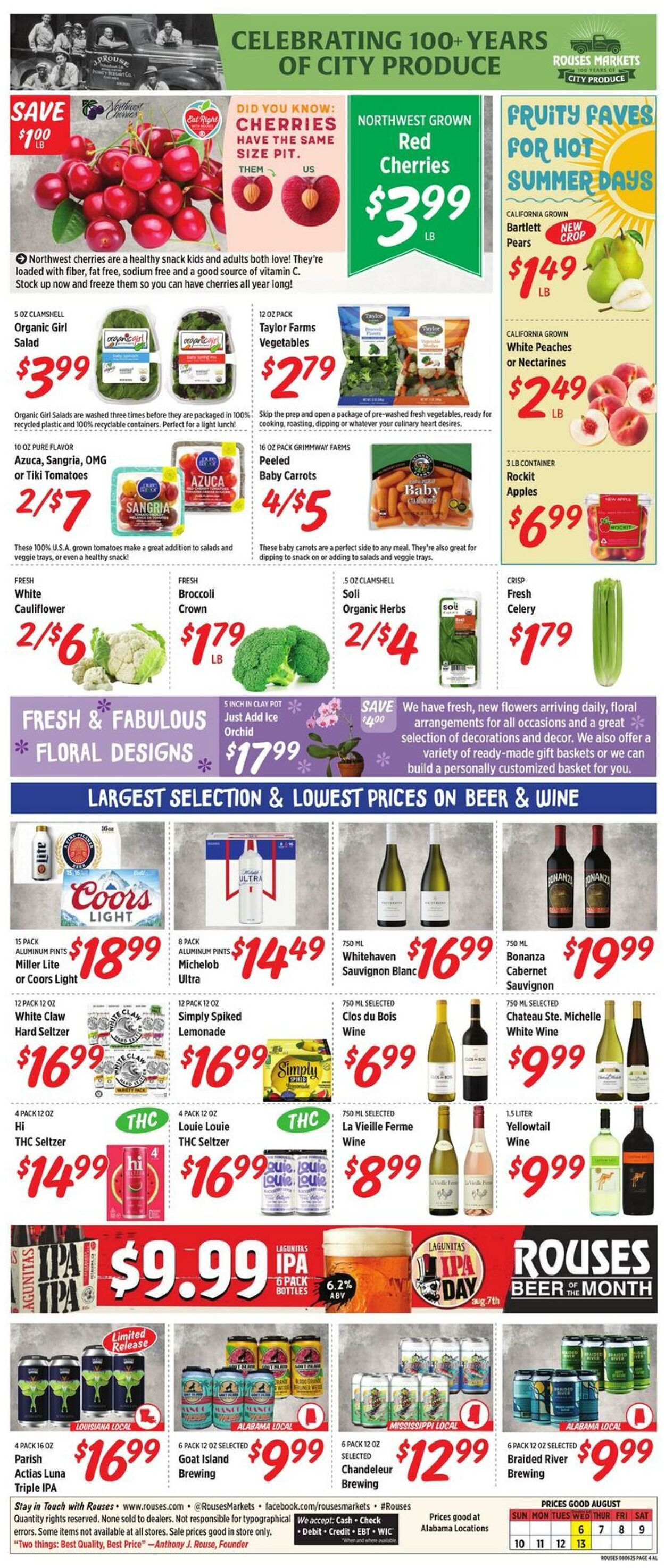 Weekly ad Rouses 08/06/2025 - 08/13/2025