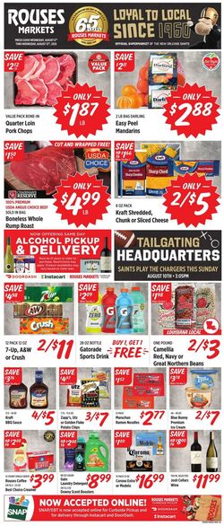 Weekly ad Rouses 08/06/2025 - 08/13/2025