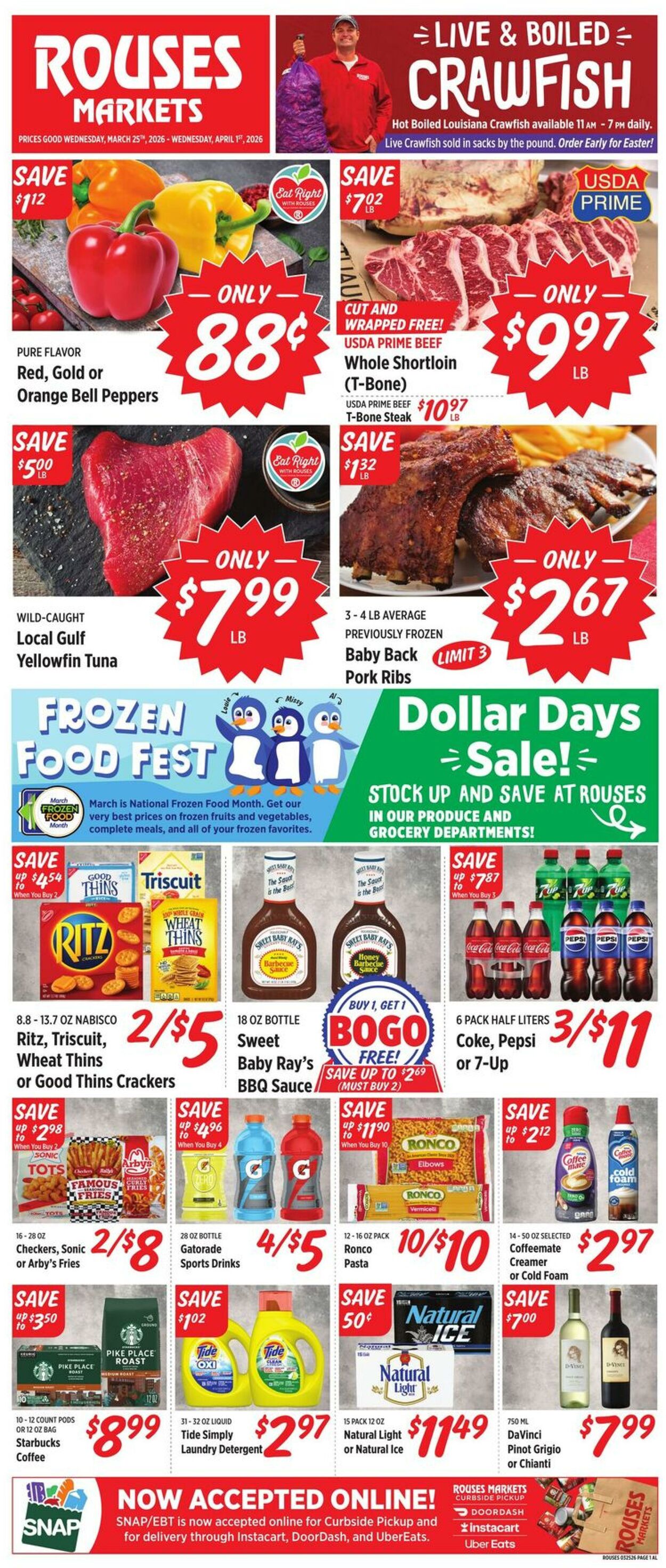 Weekly ad Rouses 03/25/2026 - 04/01/2026