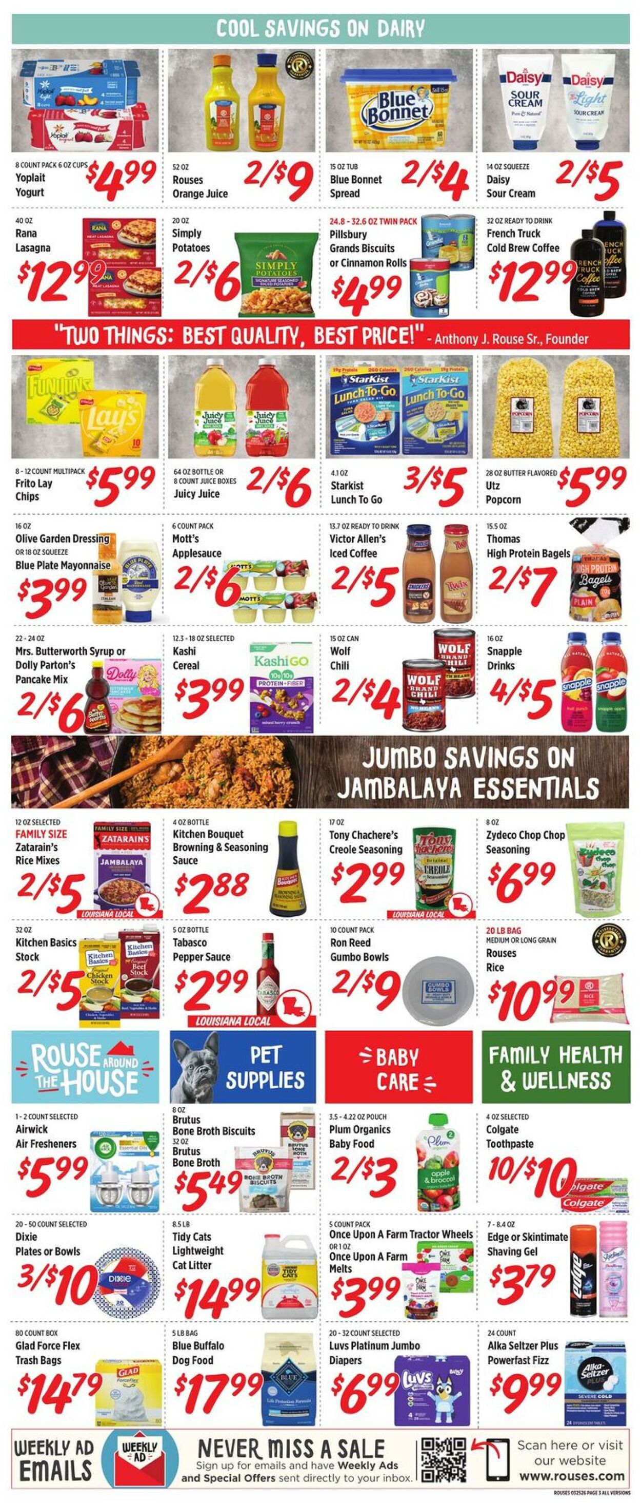 Weekly ad Rouses 03/25/2026 - 04/01/2026