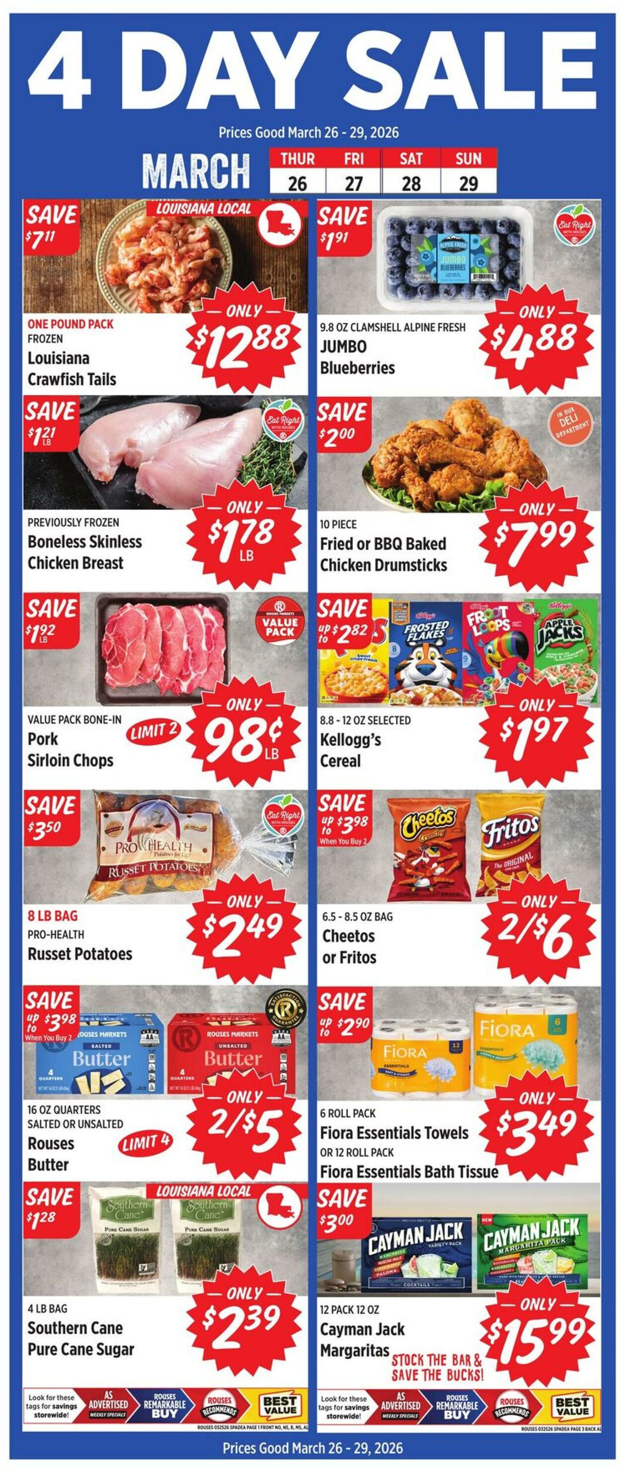 Weekly ad Rouses 03/25/2026 - 04/01/2026