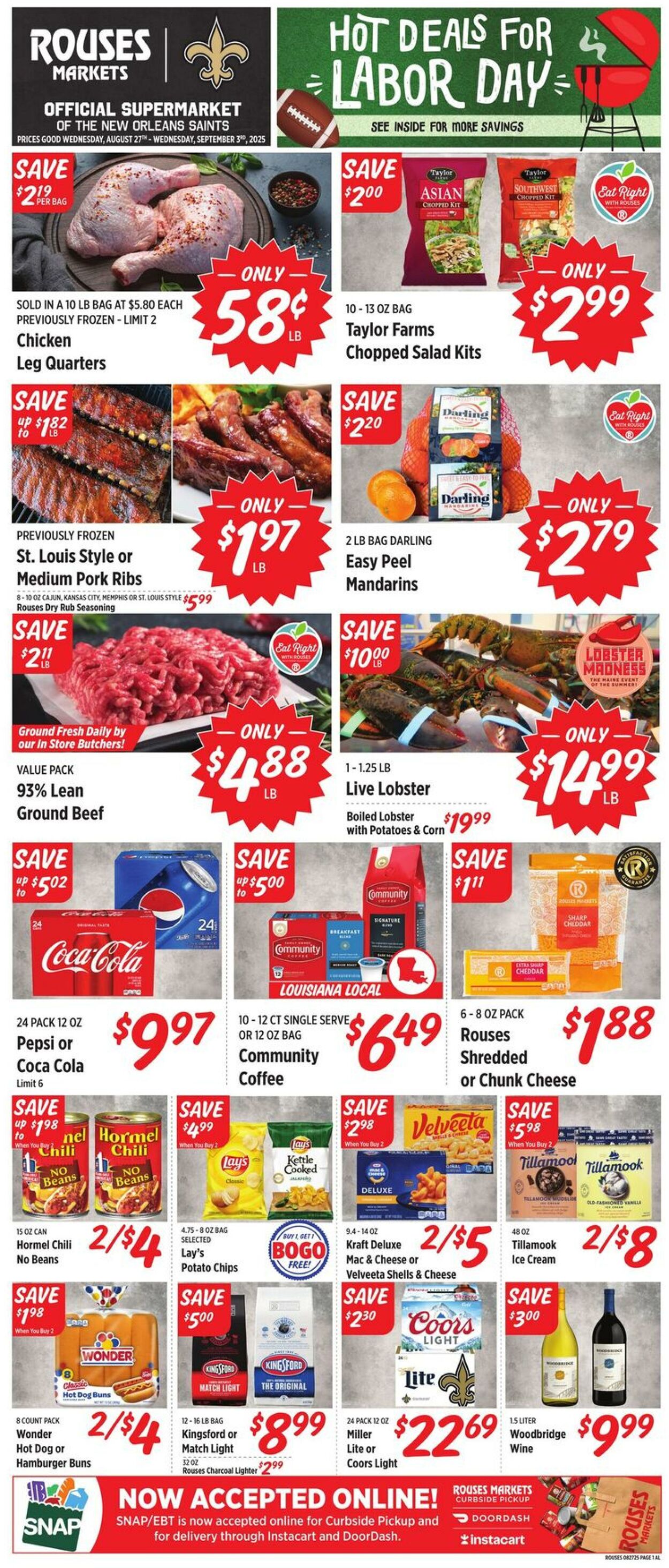 Weekly ad Rouses 08/27/2025 - 09/03/2025
