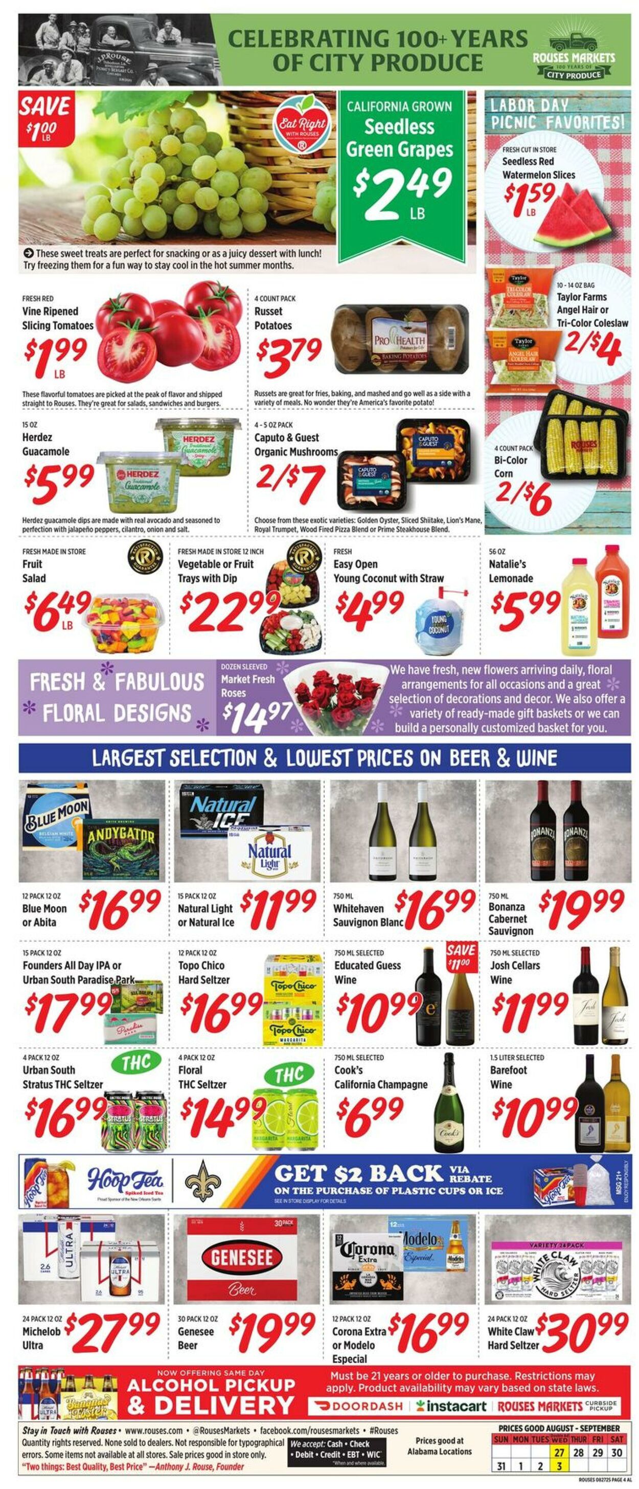 Weekly ad Rouses 08/27/2025 - 09/03/2025