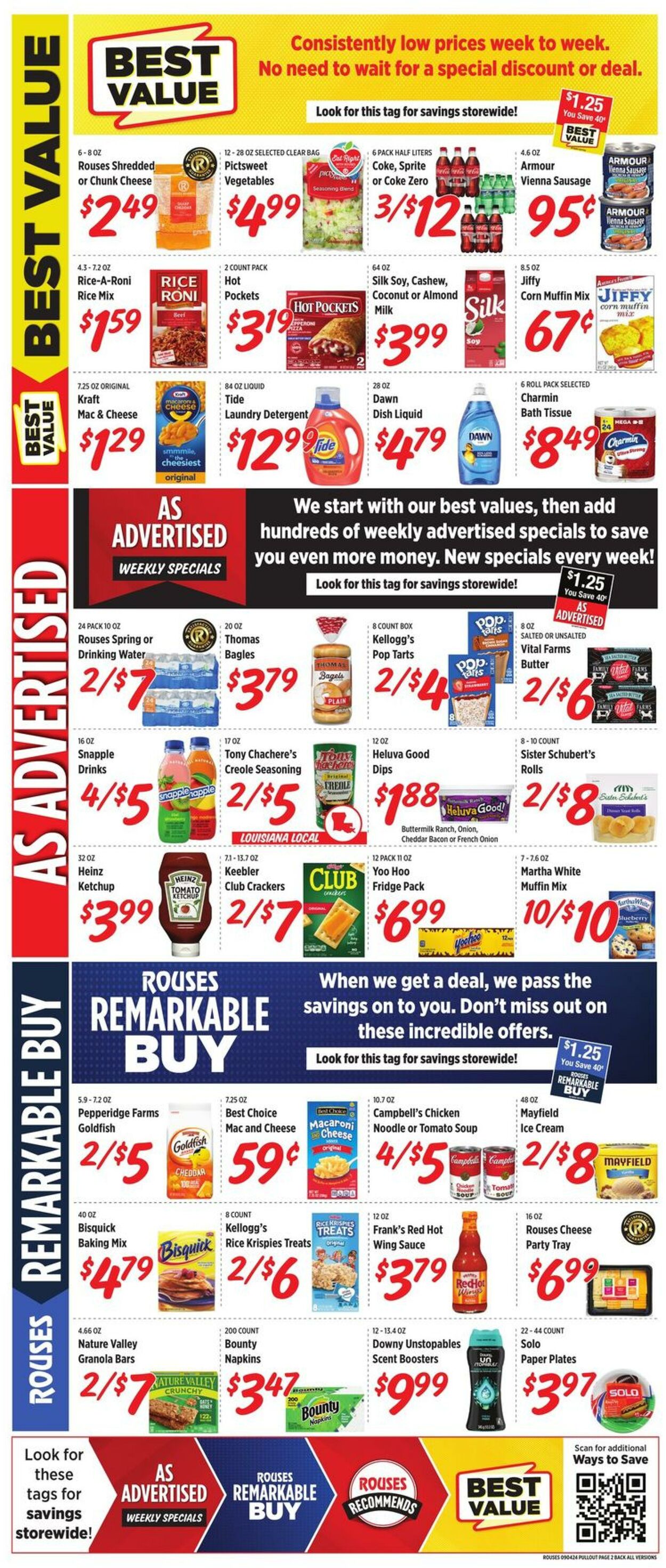 Weekly ad Rouses 09/04/2024 - 09/11/2024