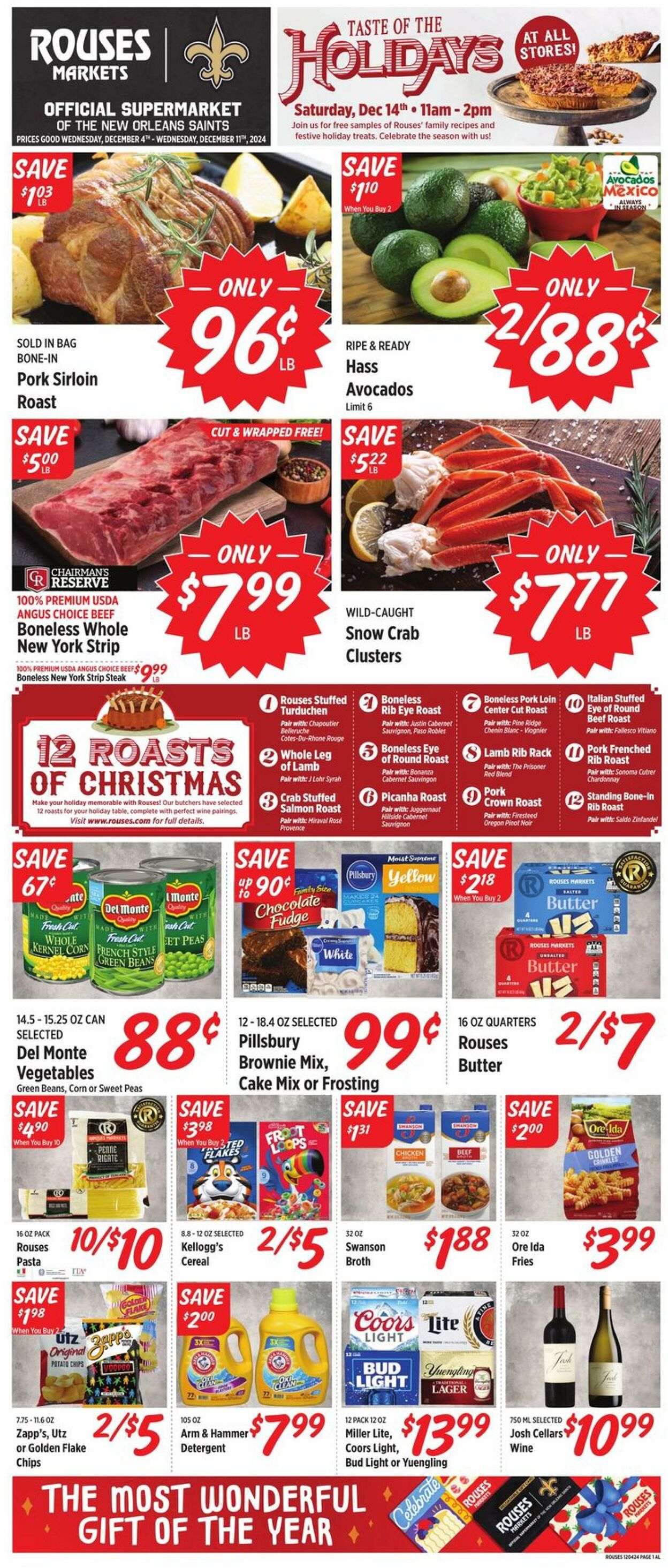 Weekly ad Rouses 12/04/2024 - 12/11/2024