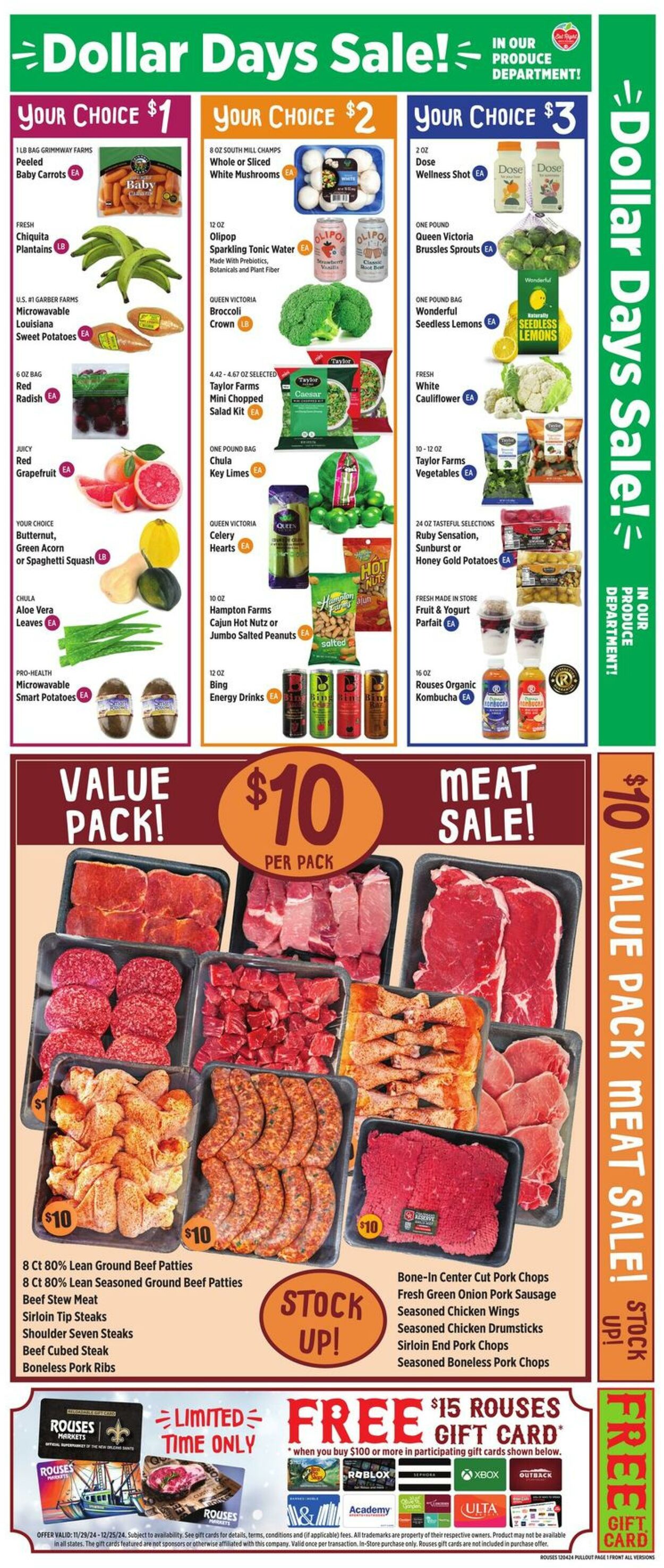 Weekly ad Rouses 12/04/2024 - 12/11/2024