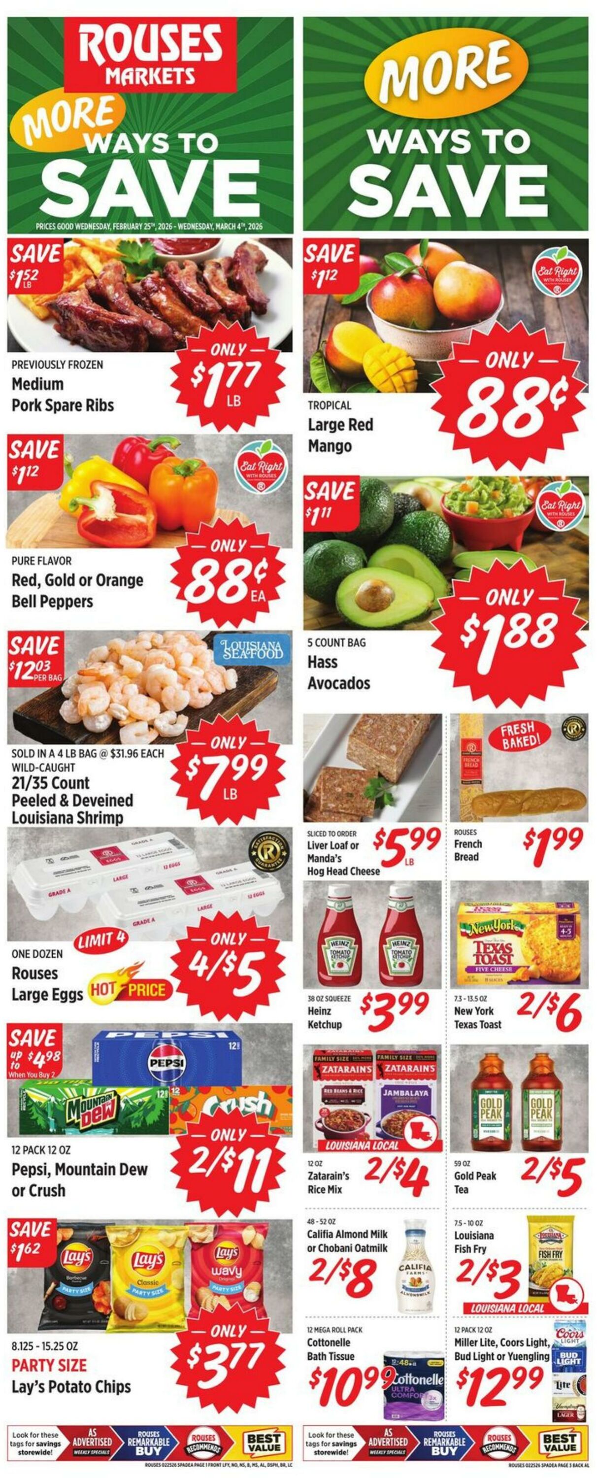 Weekly ad Rouses 02/25/2026 - 03/04/2026