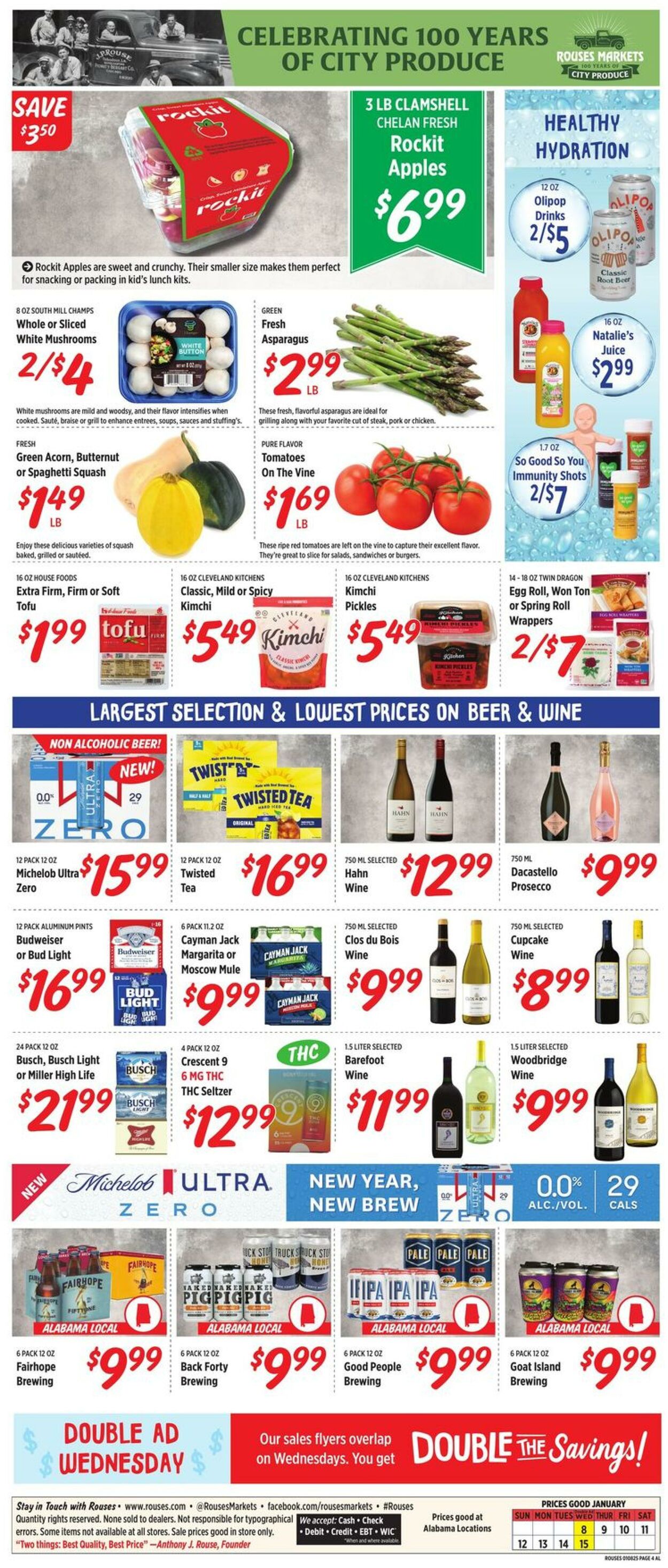 Weekly ad Rouses 01/08/2025 - 01/15/2025