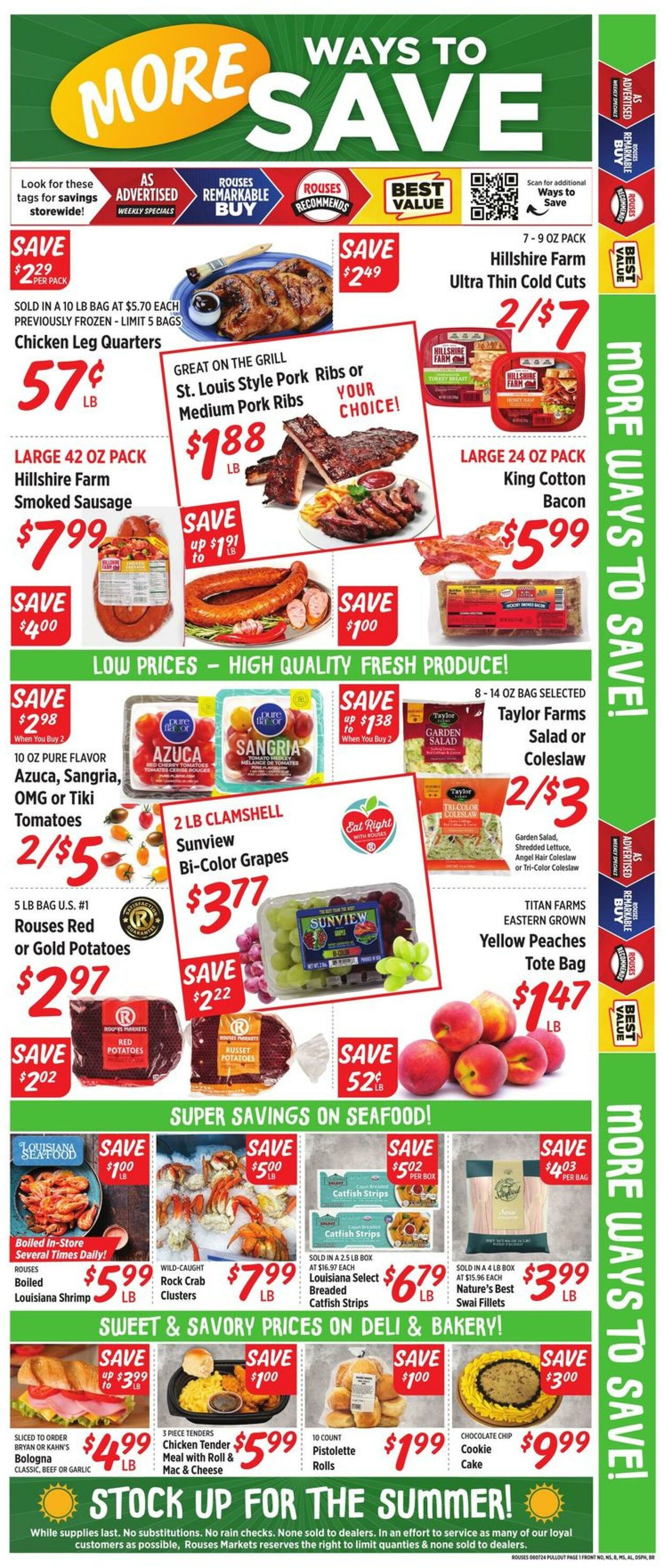 Weekly ad Rouses 08/07/2024 - 08/14/2024