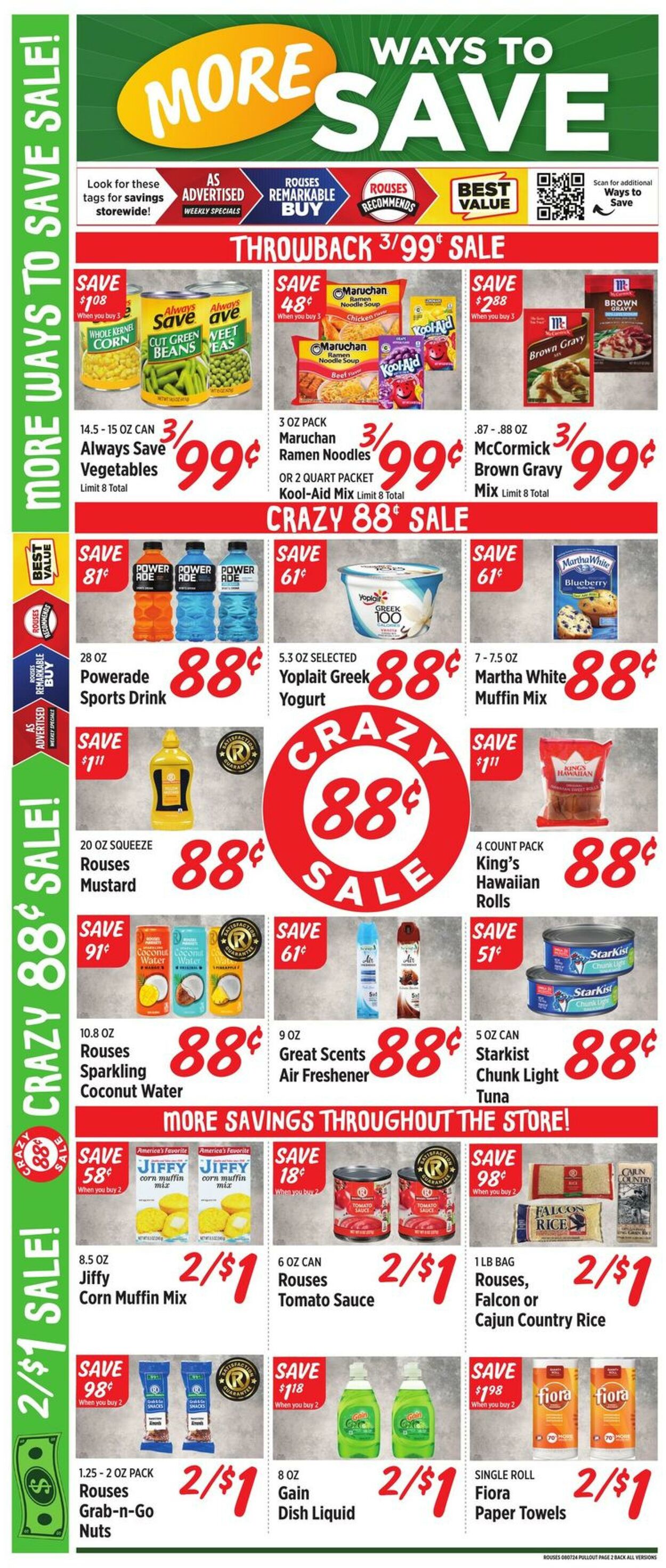 Weekly ad Rouses 08/07/2024 - 08/14/2024